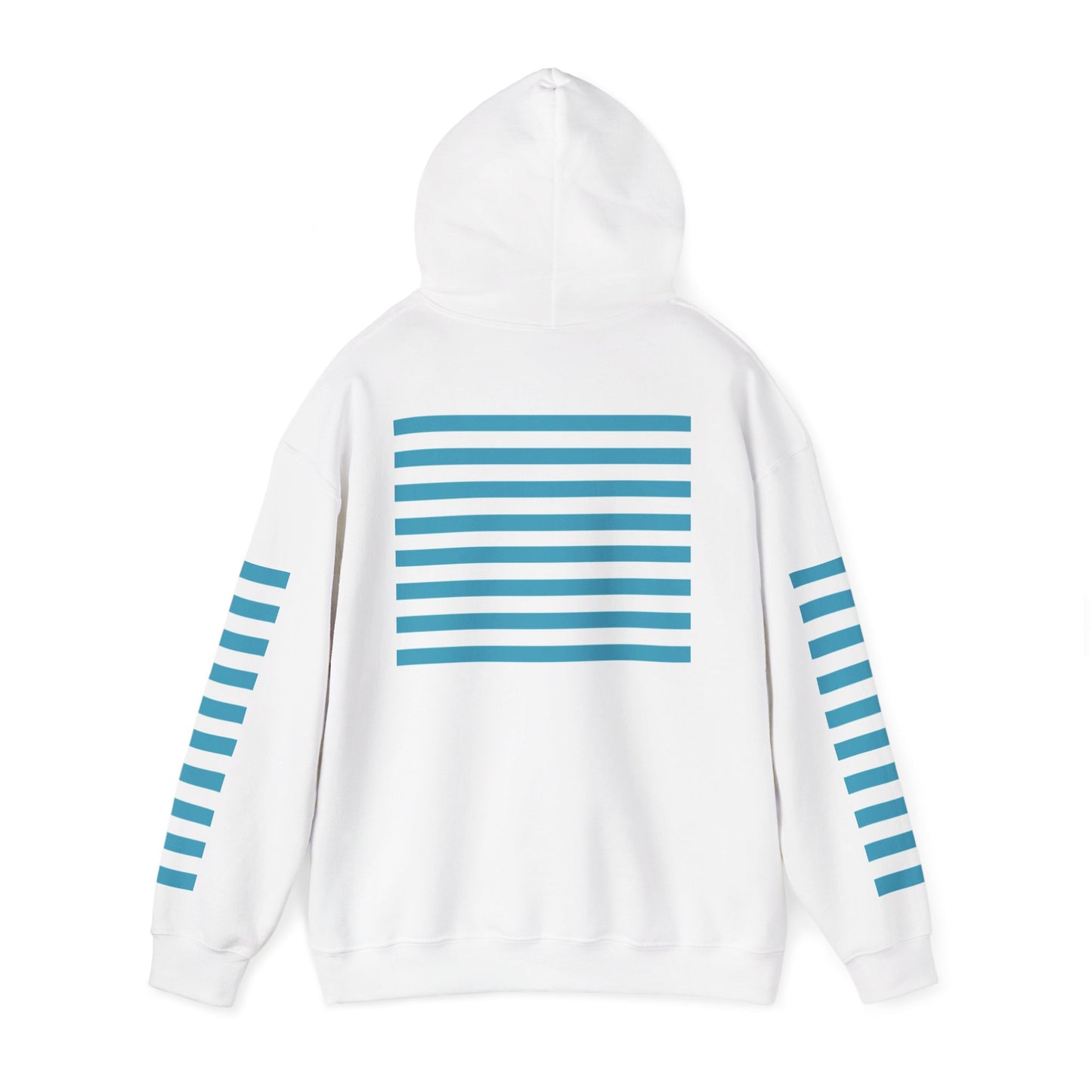 Unisex Striped Heavy Blend Hoodie - Cozy Fashion Statement