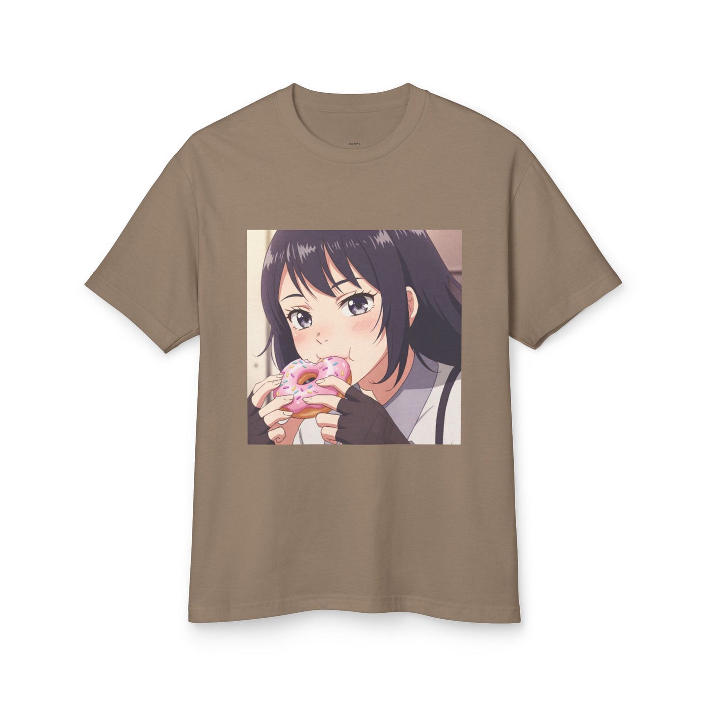 Anime Inspired Cute Foodie Tee, Unisex Graphic Shirt, Kawaii Apparel, Perfect Gift for Fans, Casual Everyday Wear