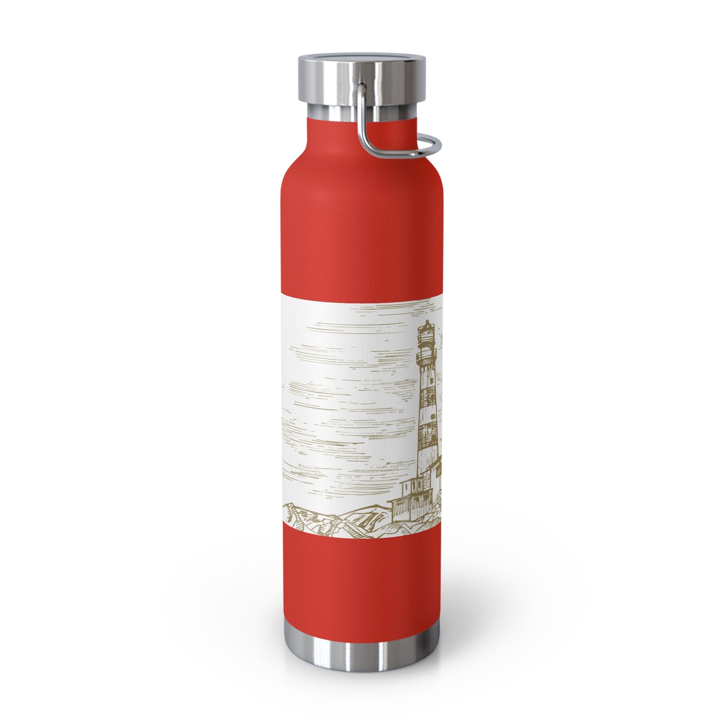 Lighthouse Insulated Water Bottle - 22oz Copper Vacuum Flask