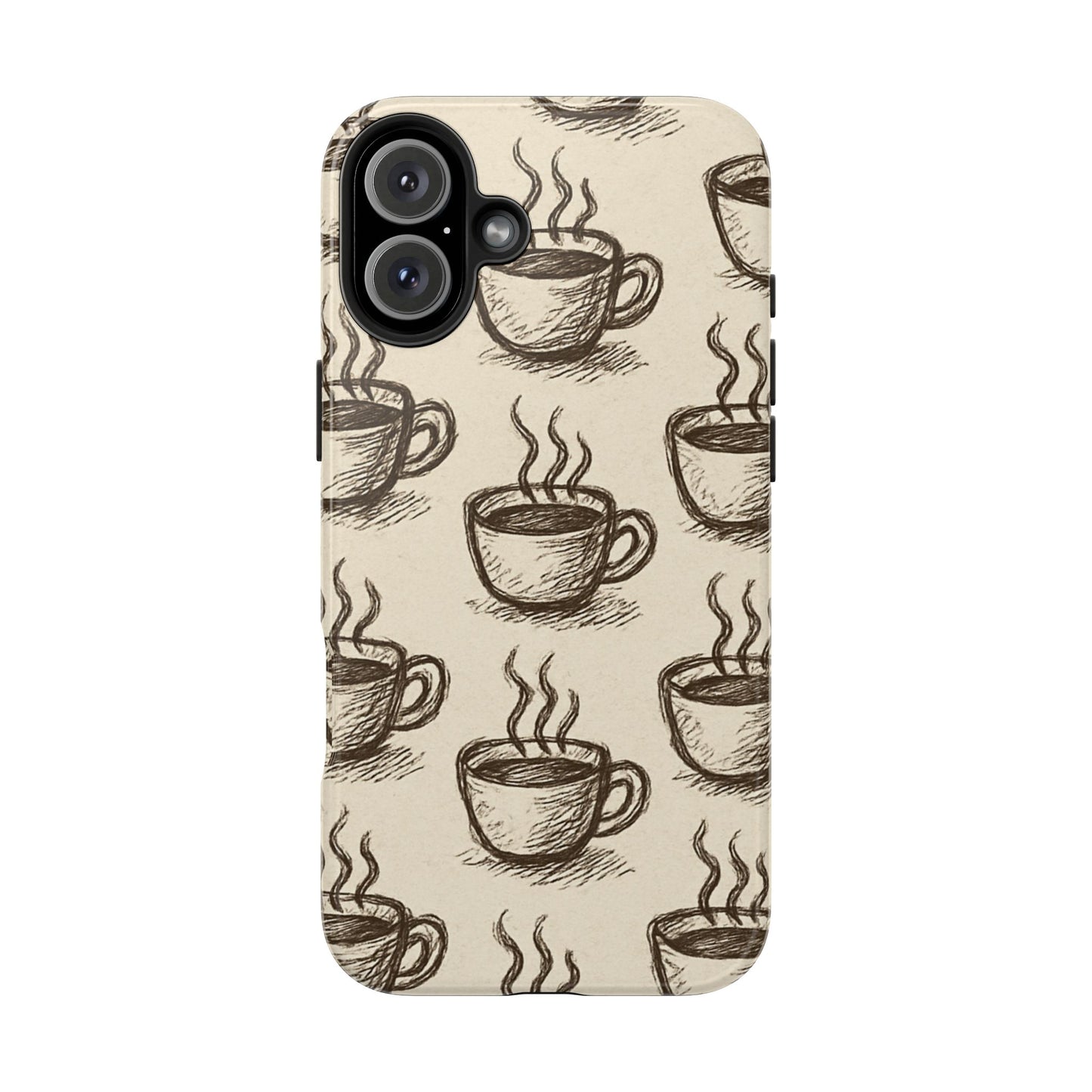 Elegant Coffee Cup Phone Cases - Stylish Tough Cases for Coffee Lovers, Gift for Tea Enthusiasts, Unique Phone Accessory