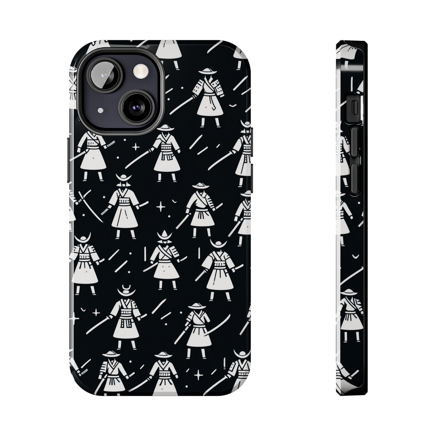Warrior Pattern Tough Phone Cases, Durable Phone Cover, Unique Gift for Gamers, Protection from Drops, Stylish Phone Accessories