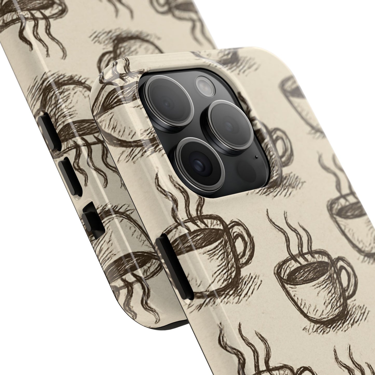 Elegant Coffee Cup Phone Cases - Stylish Tough Cases for Coffee Lovers, Gift for Tea Enthusiasts, Unique Phone Accessory