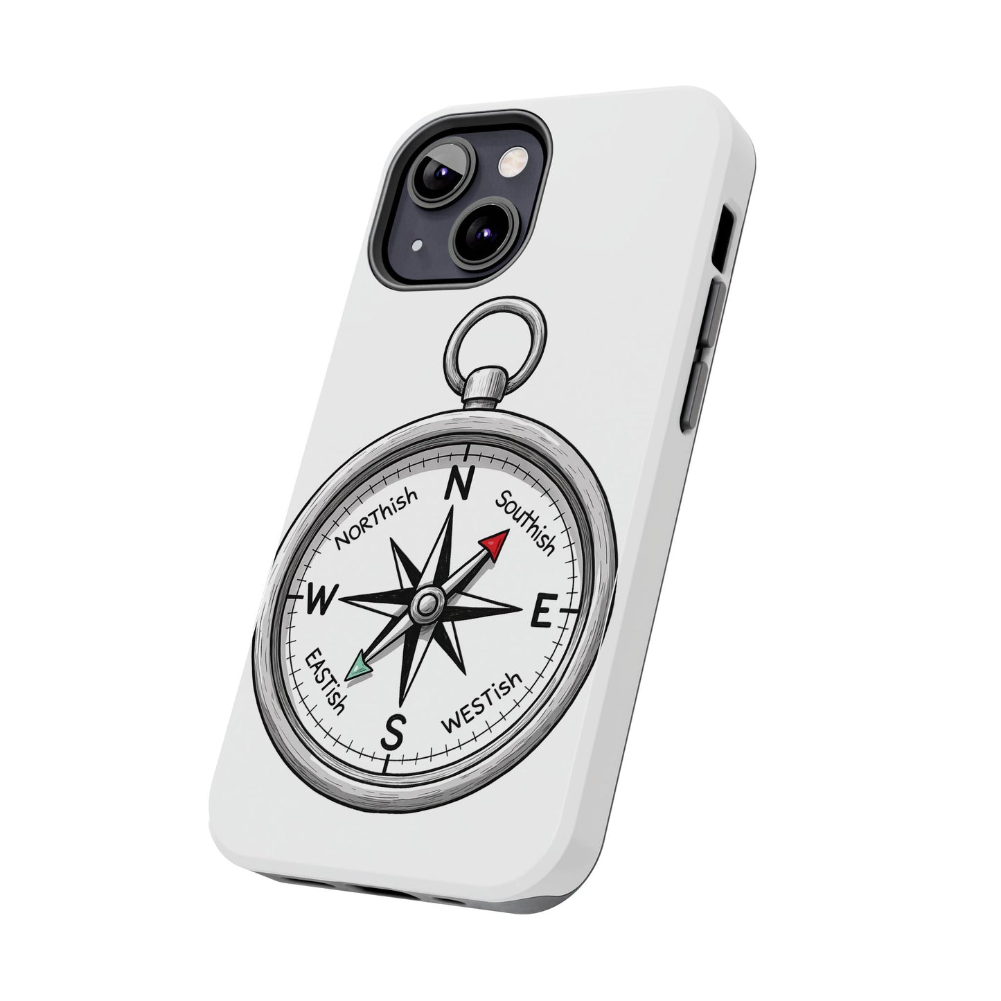 Compass Phone Case | Adventure Ready Tough Case, Gifts for Travelers, Unique Phone Accessories, Birthday Present, Personalized Design