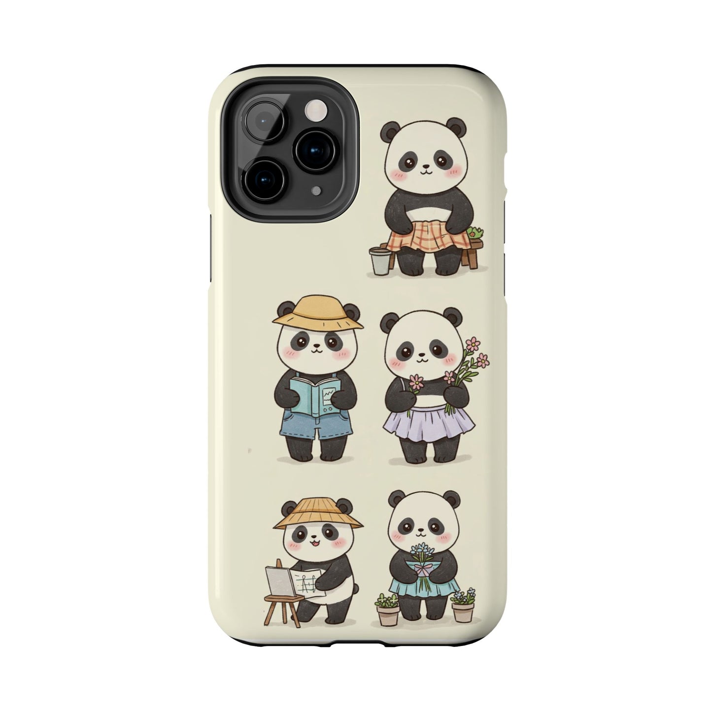 Cute Panda Tough Phone Cases | Stylish Phone Cover, Gifts for Animal Lovers, Kids Accessories, Cute Phone Protector, Fun Design