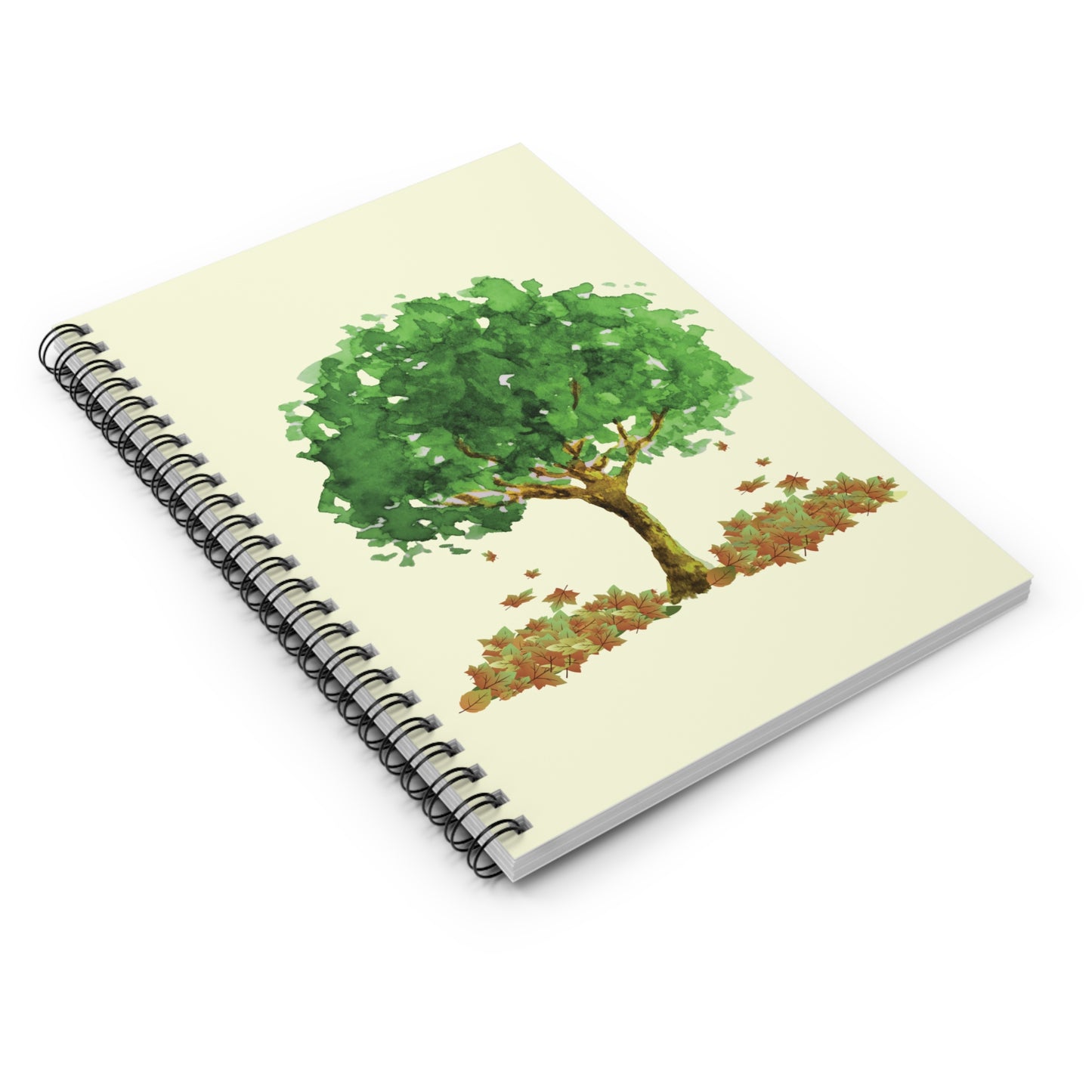Nature-Inspired Spiral Notebook - Ruled Line, Eco-Friendly Journal, Botanical Sketchbook, Green Tree Design, Gifts for Students, [...]