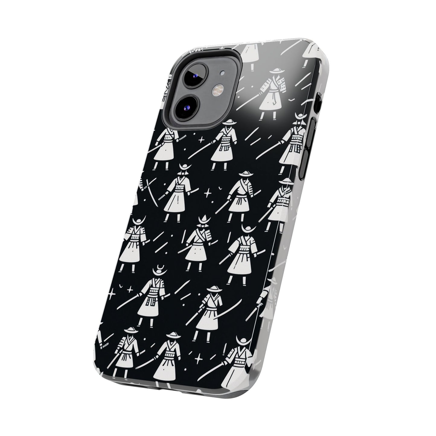 Warrior Pattern Tough Phone Cases, Durable Phone Cover, Unique Gift for Gamers, Protection from Drops, Stylish Phone Accessories