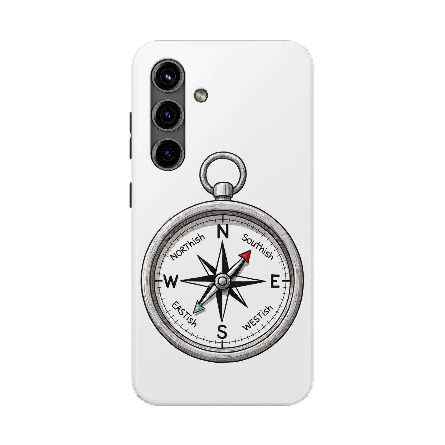 Compass Phone Case | Adventure Ready Tough Case, Gifts for Travelers, Unique Phone Accessories, Birthday Present, Personalized Design