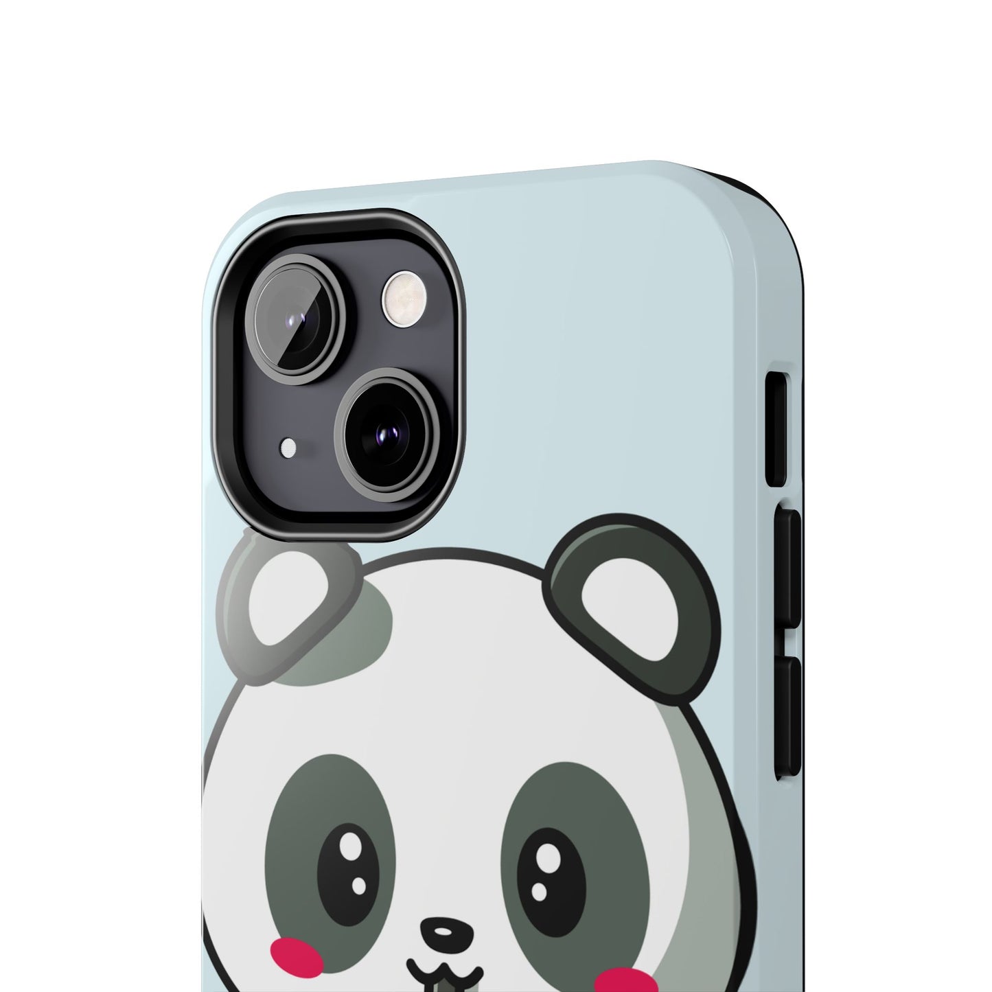Cute Panda Phone Case with Bubble Tea Design, Tough Phone Cases, Cartoon Character Accessories, Gift for Her, Fun Mobile Cover