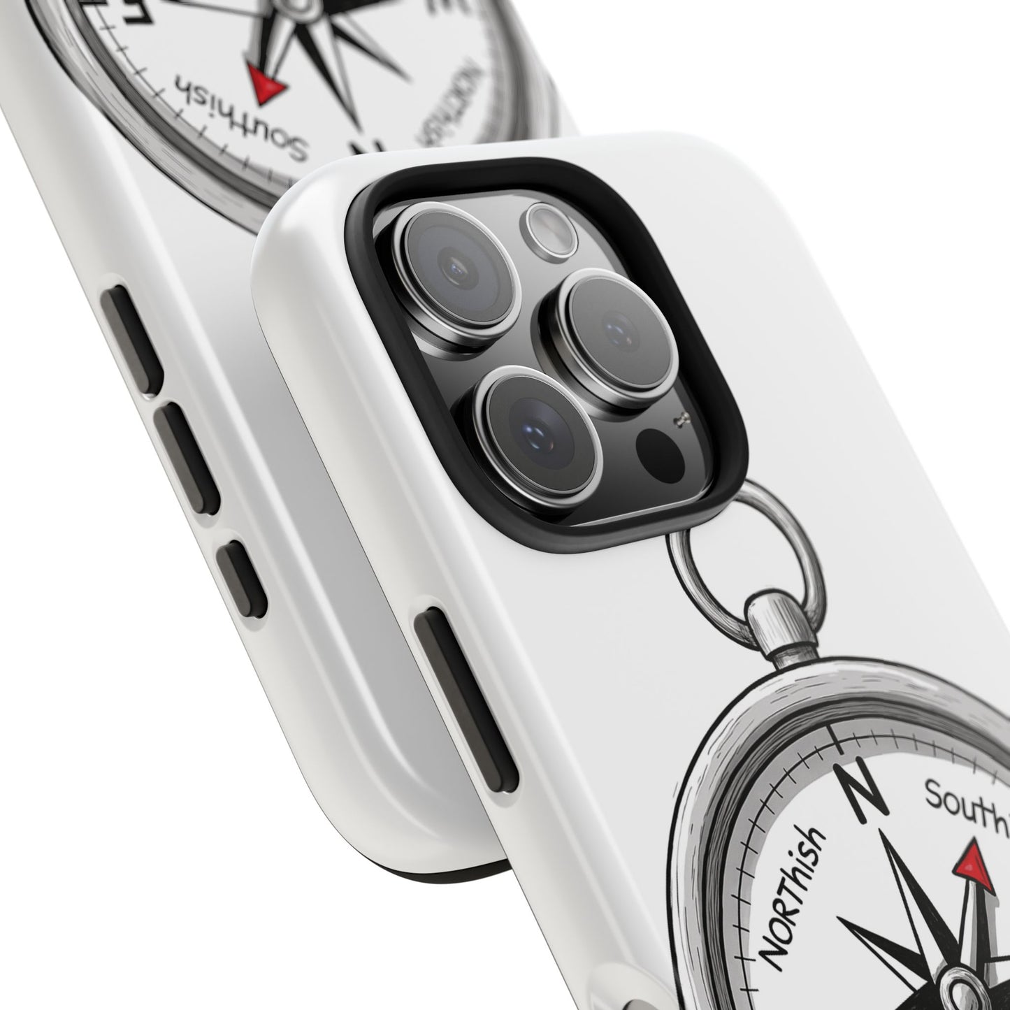 Compass Phone Case | Adventure Ready Tough Case, Gifts for Travelers, Unique Phone Accessories, Birthday Present, Personalized Design