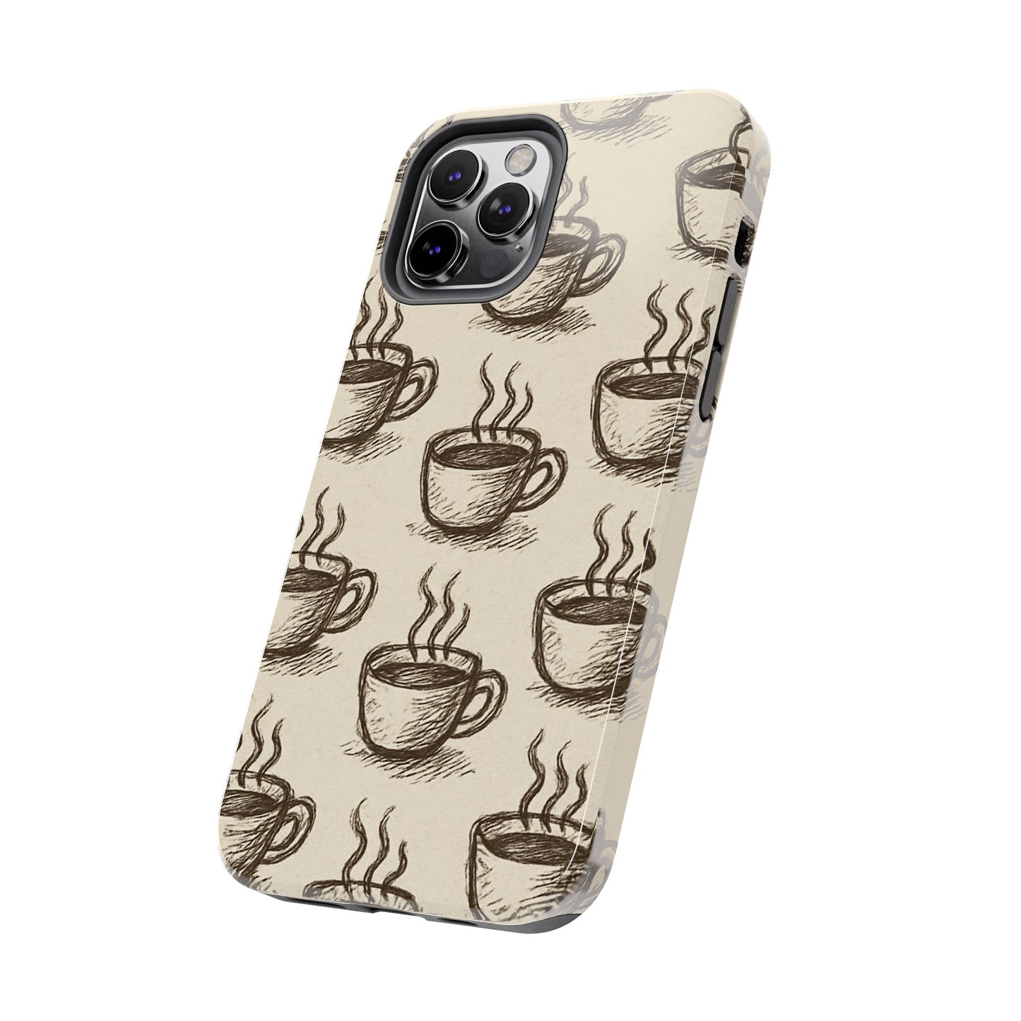 Elegant Coffee Cup Phone Cases - Stylish Tough Cases for Coffee Lovers, Gift for Tea Enthusiasts, Unique Phone Accessory