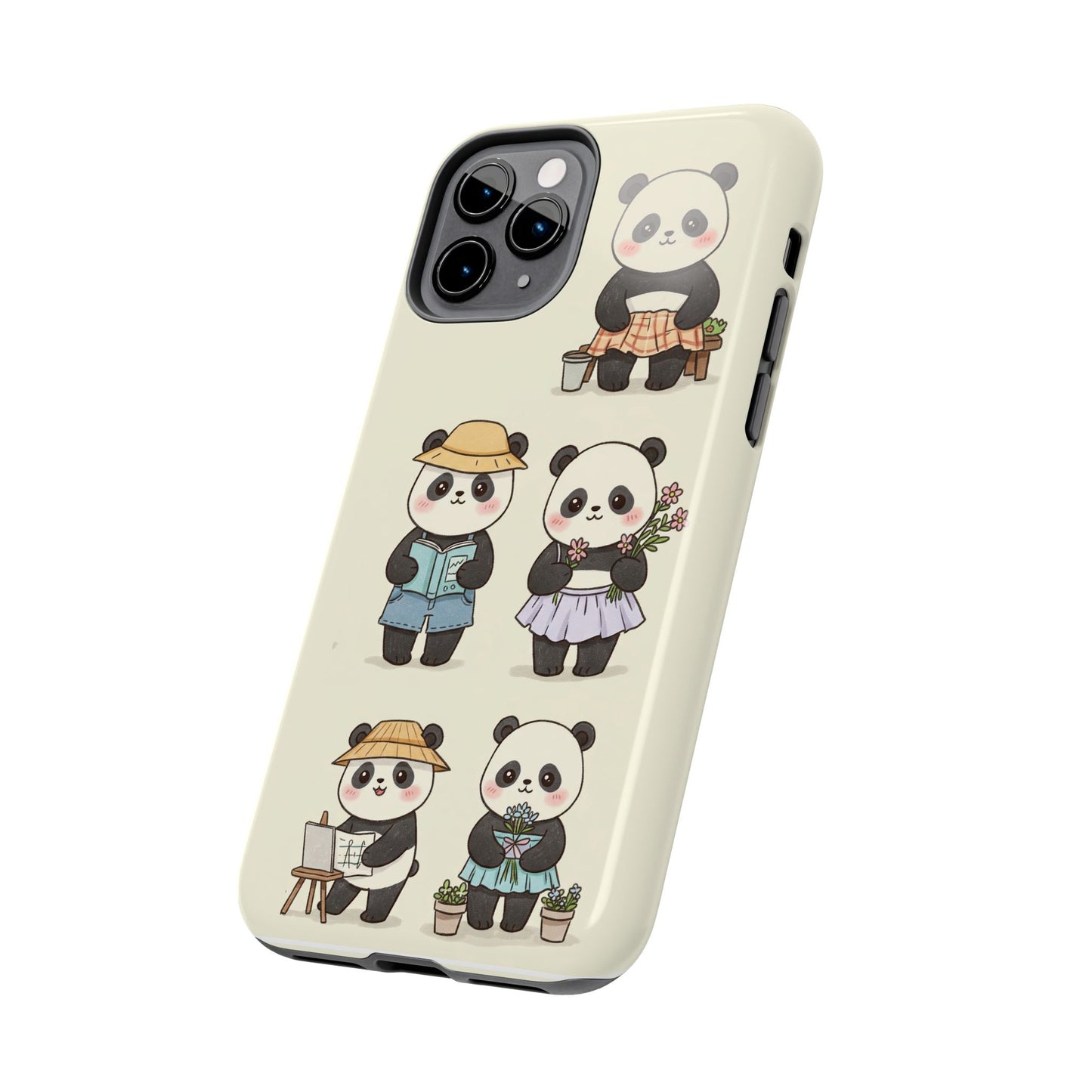 Cute Panda Tough Phone Cases | Stylish Phone Cover, Gifts for Animal Lovers, Kids Accessories, Cute Phone Protector, Fun Design