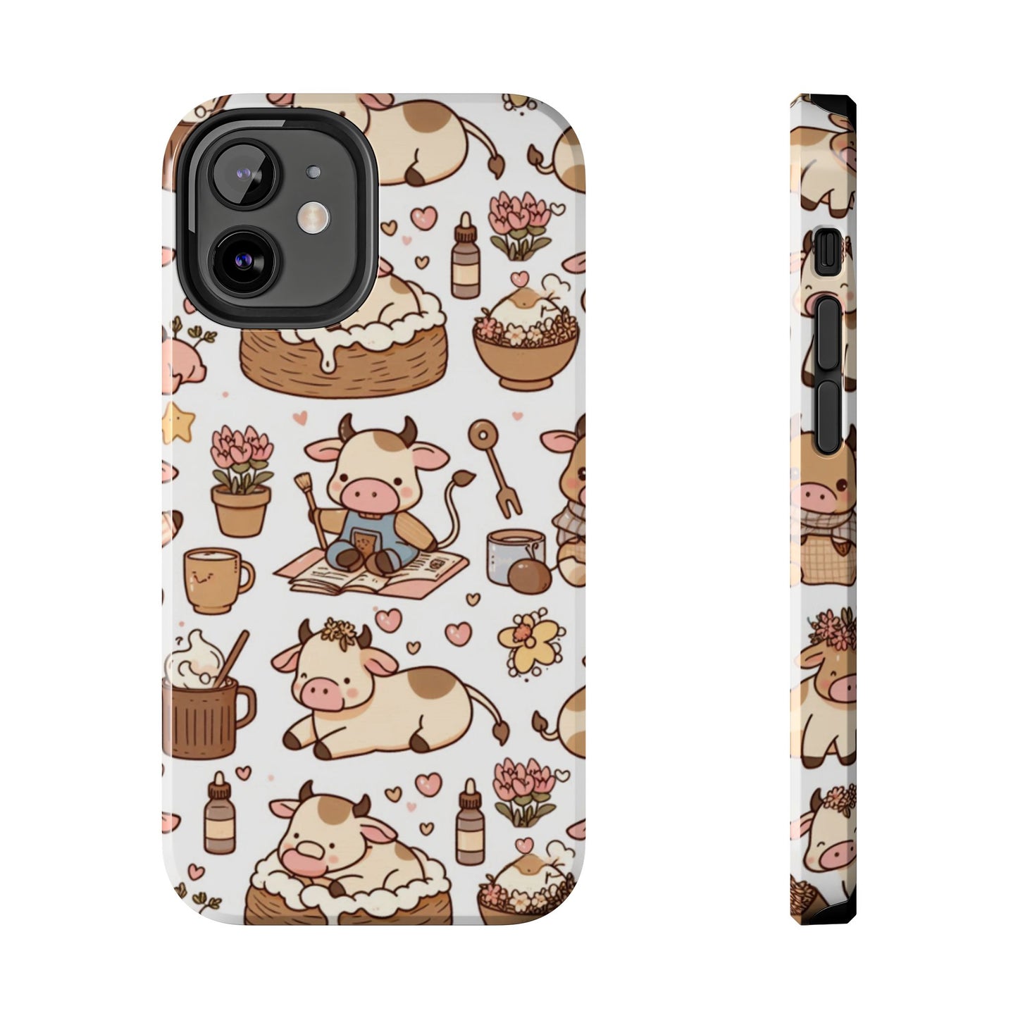Cute Cow Phone Case, Tough Cow Themed Case, Animal Lover Gift, Durable Phone Protector, Fun Cow Print Design, Ideal for Birthdays