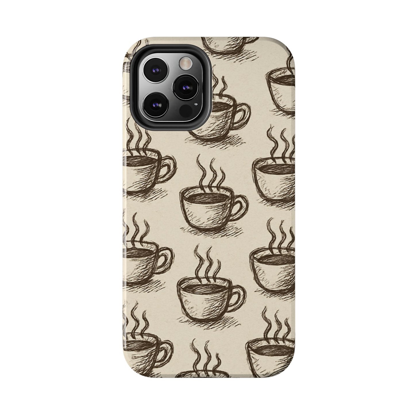 Elegant Coffee Cup Phone Cases - Stylish Tough Cases for Coffee Lovers, Gift for Tea Enthusiasts, Unique Phone Accessory