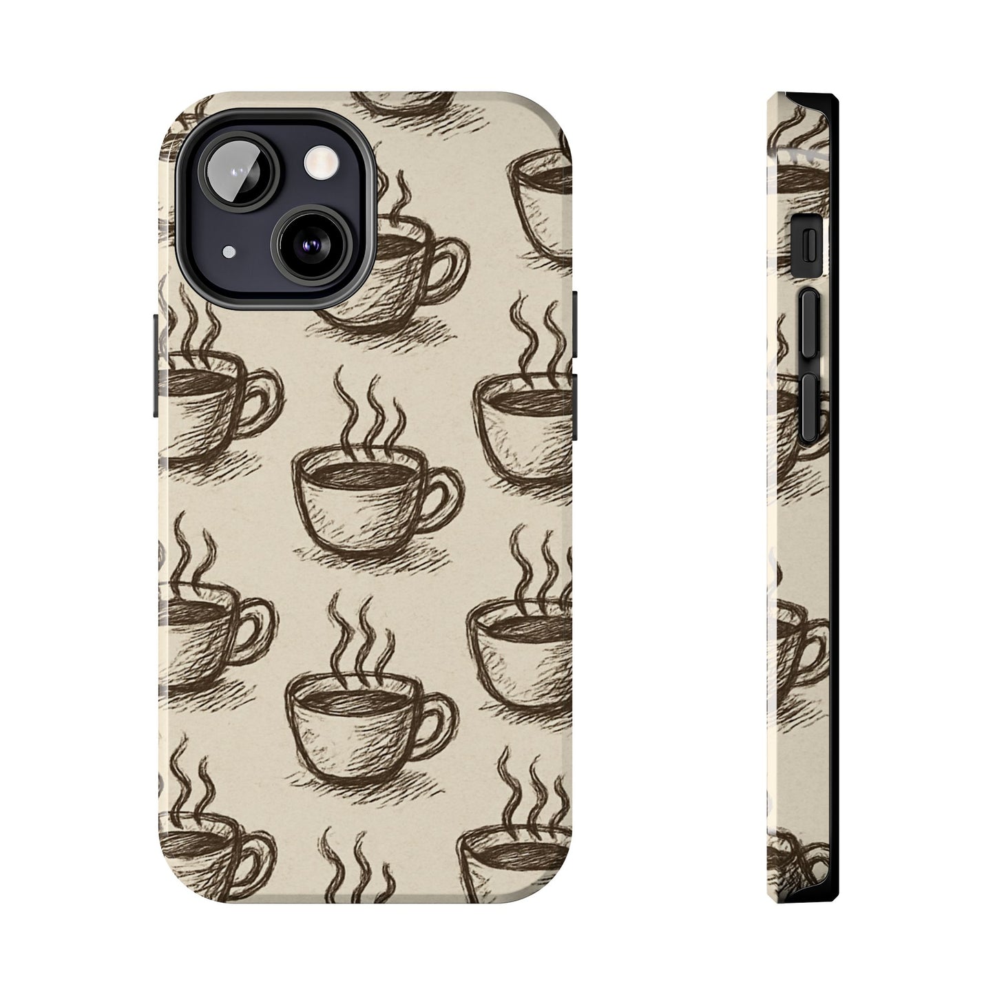Elegant Coffee Cup Phone Cases - Stylish Tough Cases for Coffee Lovers, Gift for Tea Enthusiasts, Unique Phone Accessory