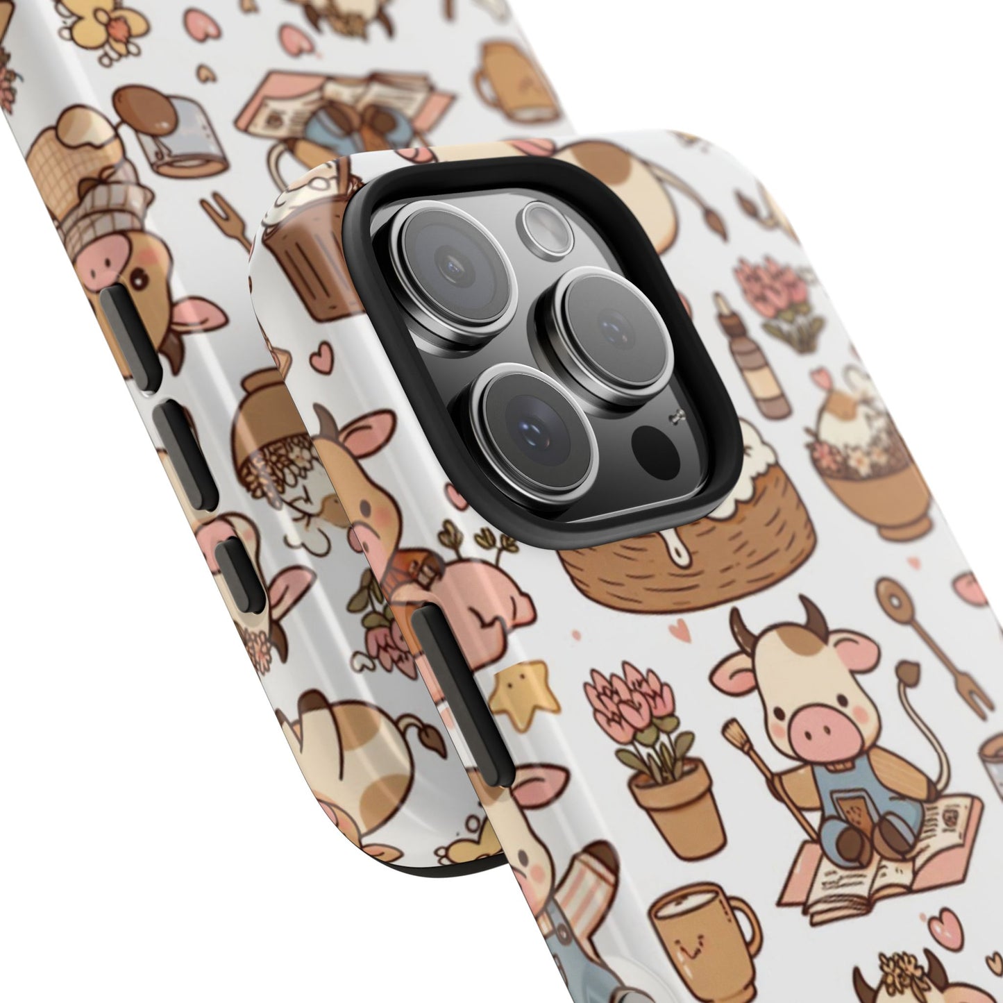 Cute Cow Phone Case, Tough Cow Themed Case, Animal Lover Gift, Durable Phone Protector, Fun Cow Print Design, Ideal for Birthdays
