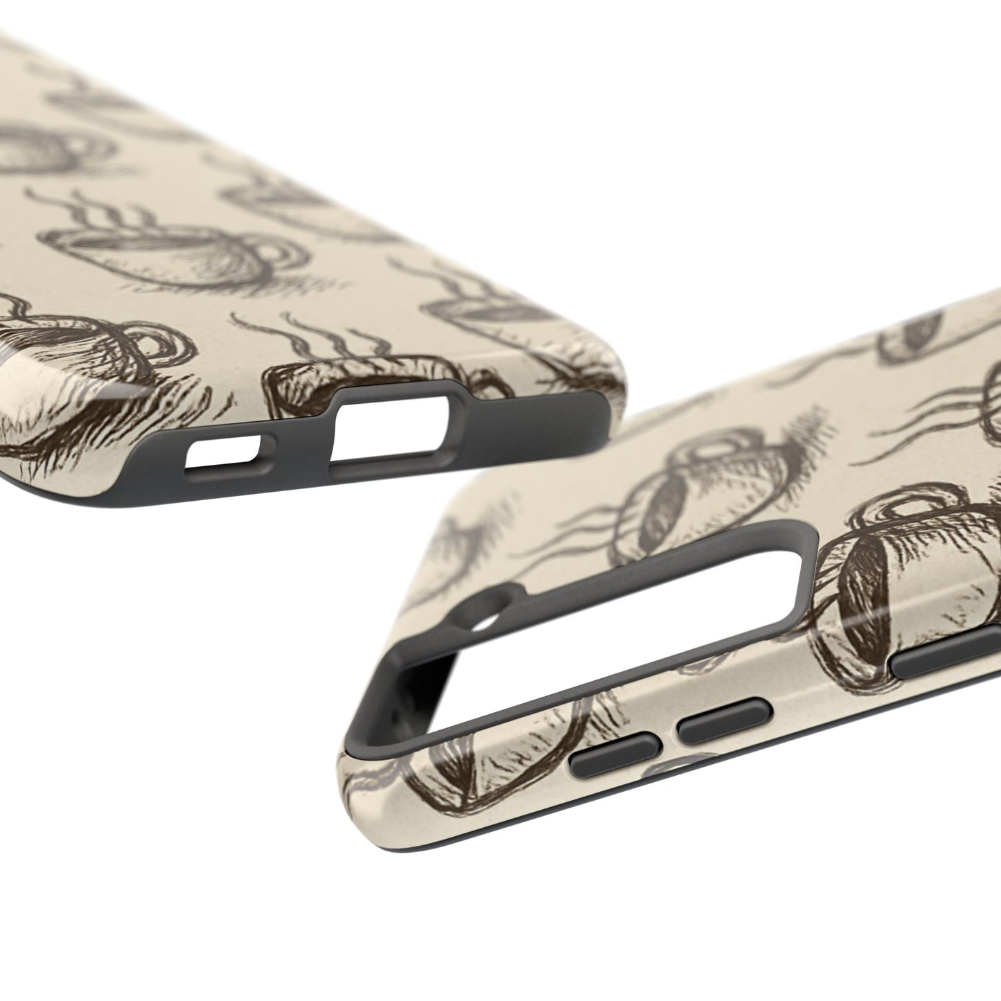 Elegant Coffee Cup Phone Cases - Stylish Tough Cases for Coffee Lovers, Gift for Tea Enthusiasts, Unique Phone Accessory