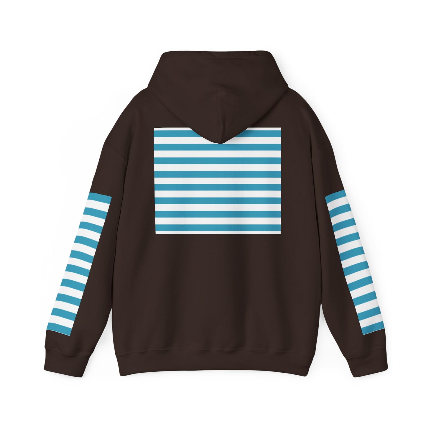 Unisex Striped Heavy Blend Hoodie - Cozy Fashion Statement