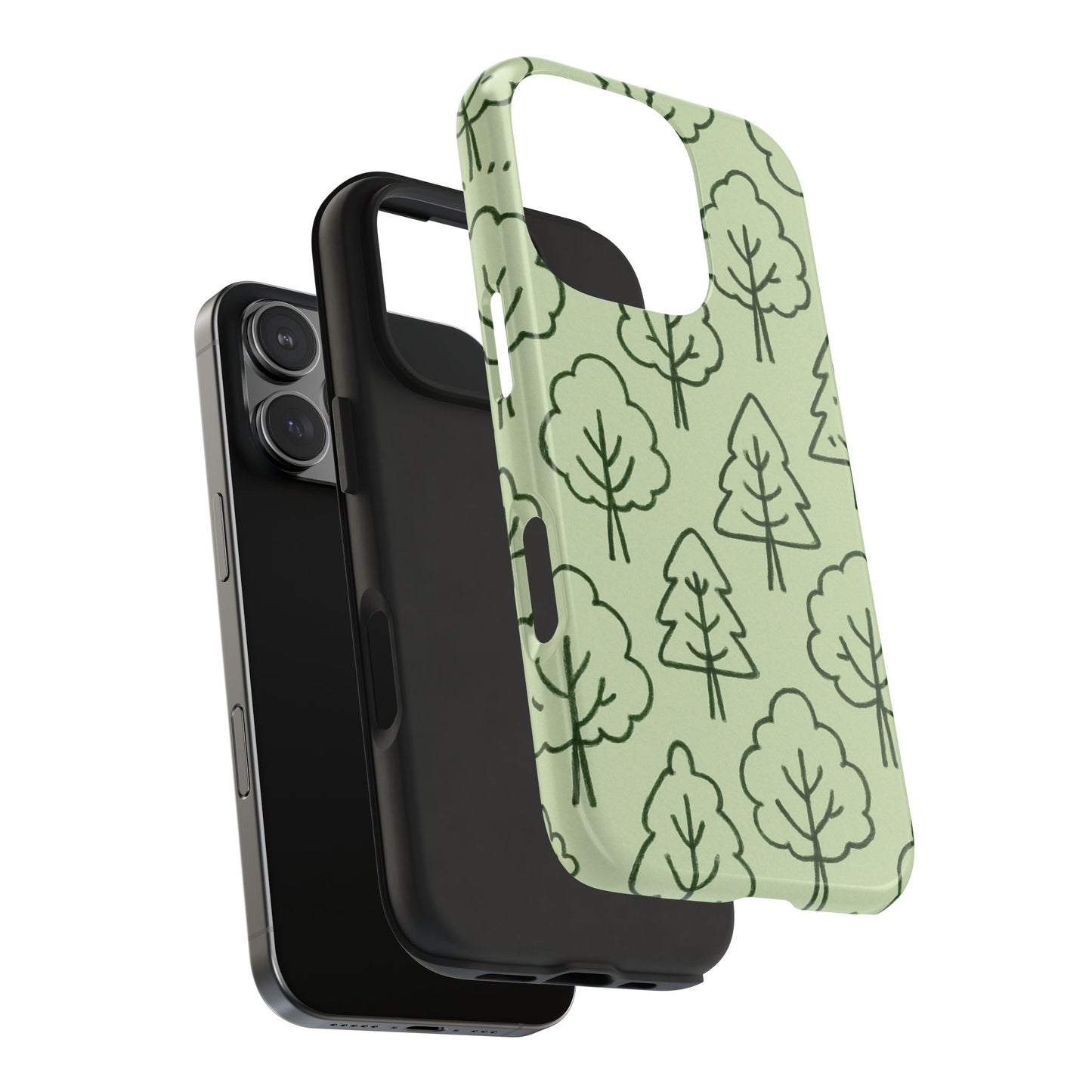 Nature-Inspired Tough Phone Cases | Forest Pattern, Eco-Friendly Design, Gift for Nature Lovers, Outdoor Enthusiasts, Phone Protection
