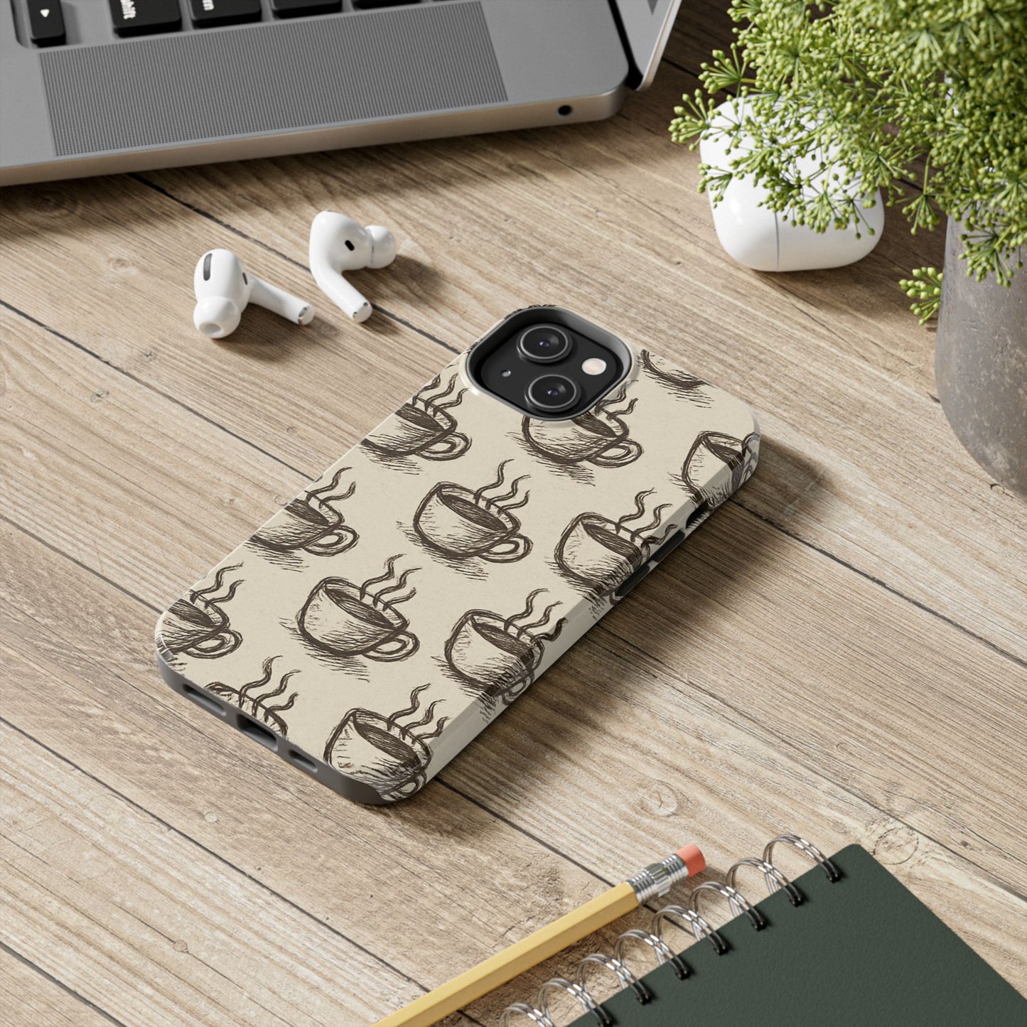 Elegant Coffee Cup Phone Cases - Stylish Tough Cases for Coffee Lovers, Gift for Tea Enthusiasts, Unique Phone Accessory