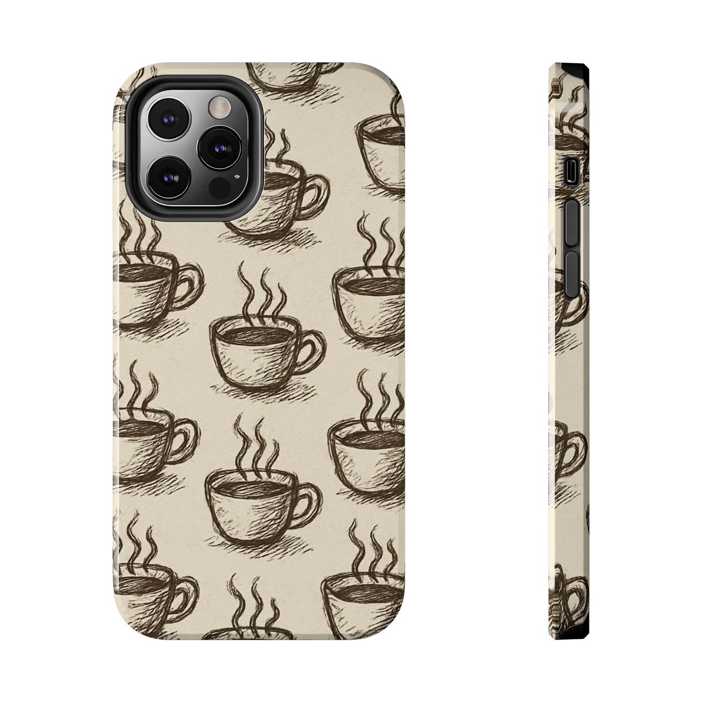 Elegant Coffee Cup Phone Cases - Stylish Tough Cases for Coffee Lovers, Gift for Tea Enthusiasts, Unique Phone Accessory