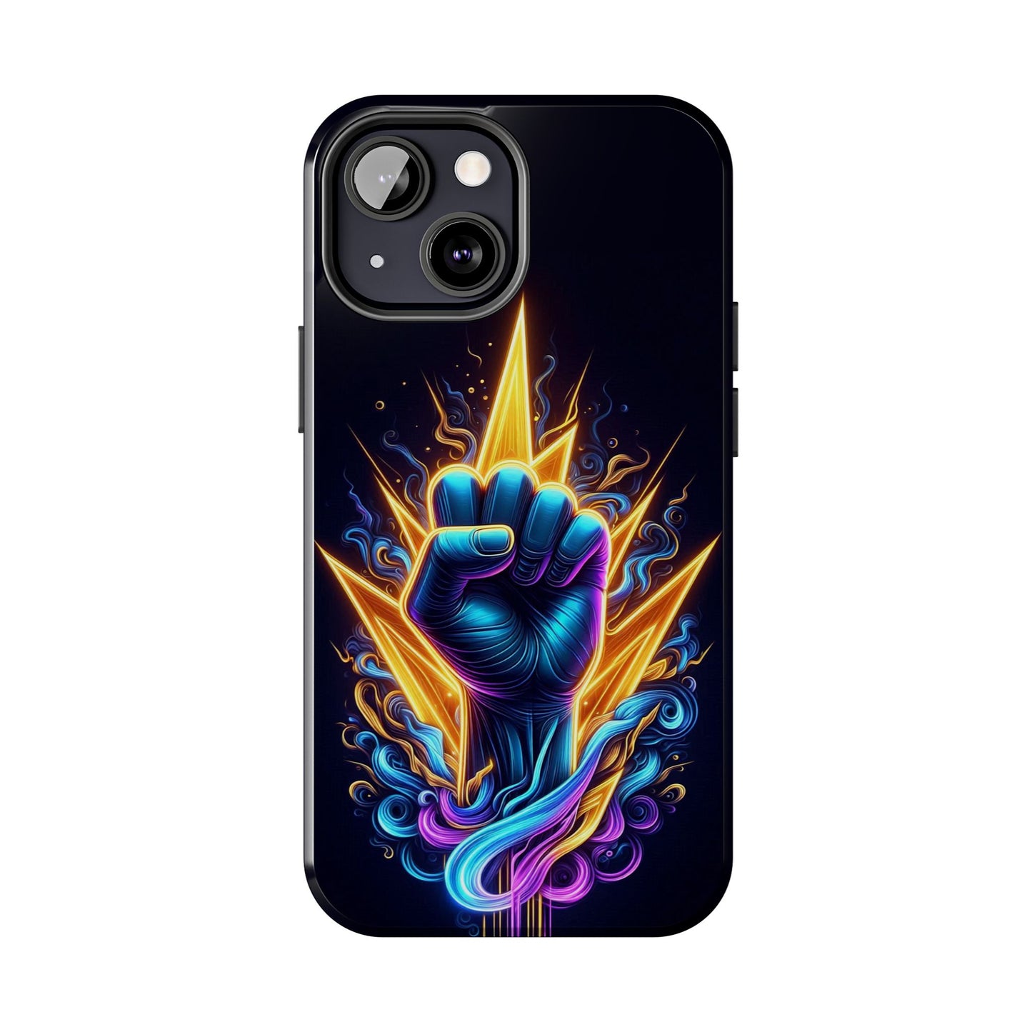 Vibrant Tough Phone Case, Unique Phone Protector, Gift for Him, Colorful Smartphone Cover, Inspirational Design