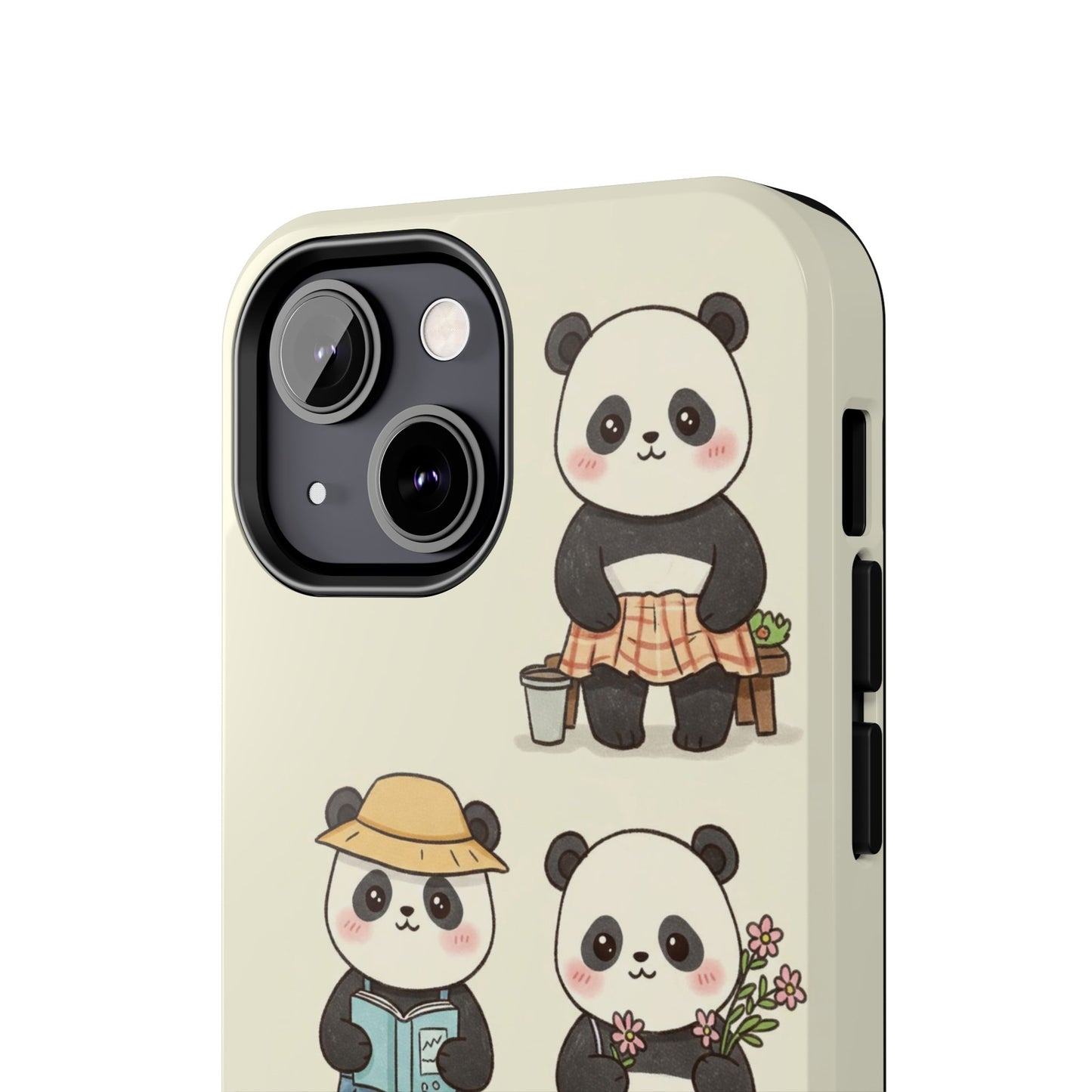 Cute Panda Tough Phone Cases | Stylish Phone Cover, Gifts for Animal Lovers, Kids Accessories, Cute Phone Protector, Fun Design