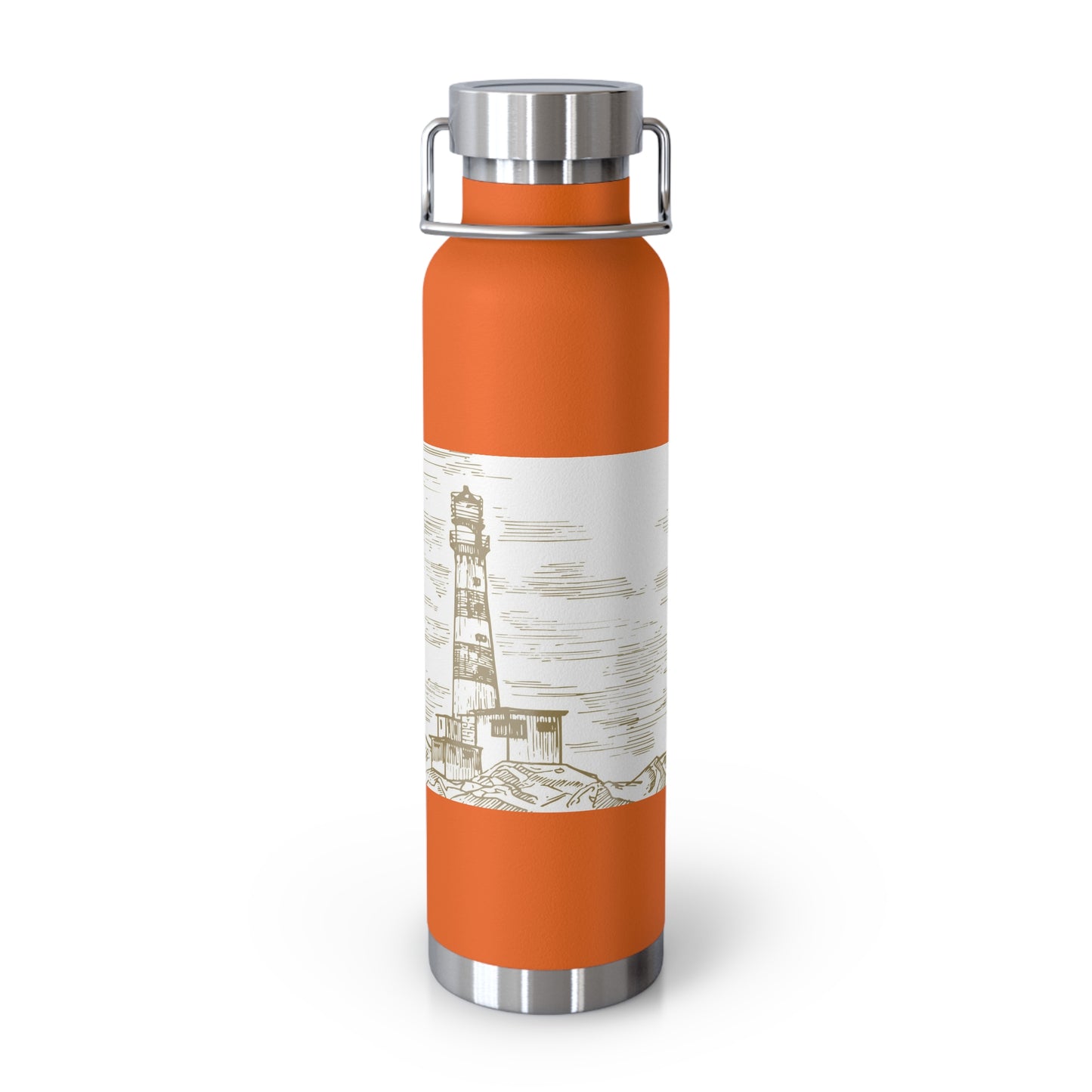 Lighthouse Insulated Water Bottle - 22oz Copper Vacuum Flask