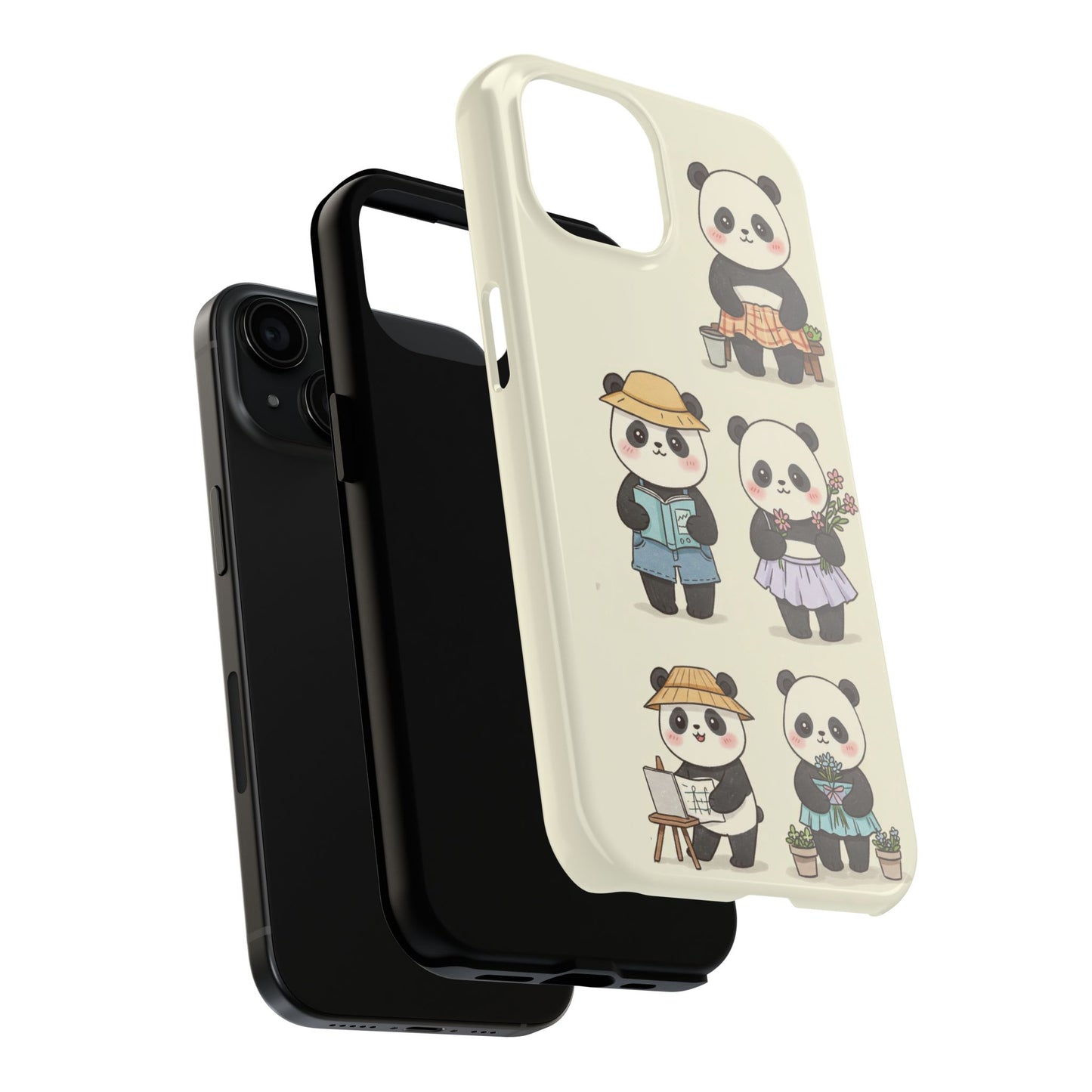 Cute Panda Tough Phone Cases | Stylish Phone Cover, Gifts for Animal Lovers, Kids Accessories, Cute Phone Protector, Fun Design