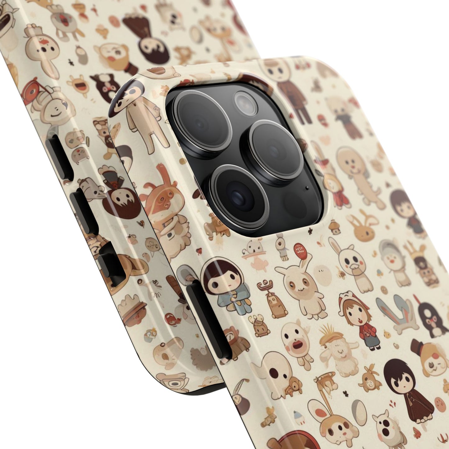 Cute Character Phone Case, Durable Phone Cover, Kawaii Phone Cases, Unique Phone Accessories, Gift for Kids and Teens