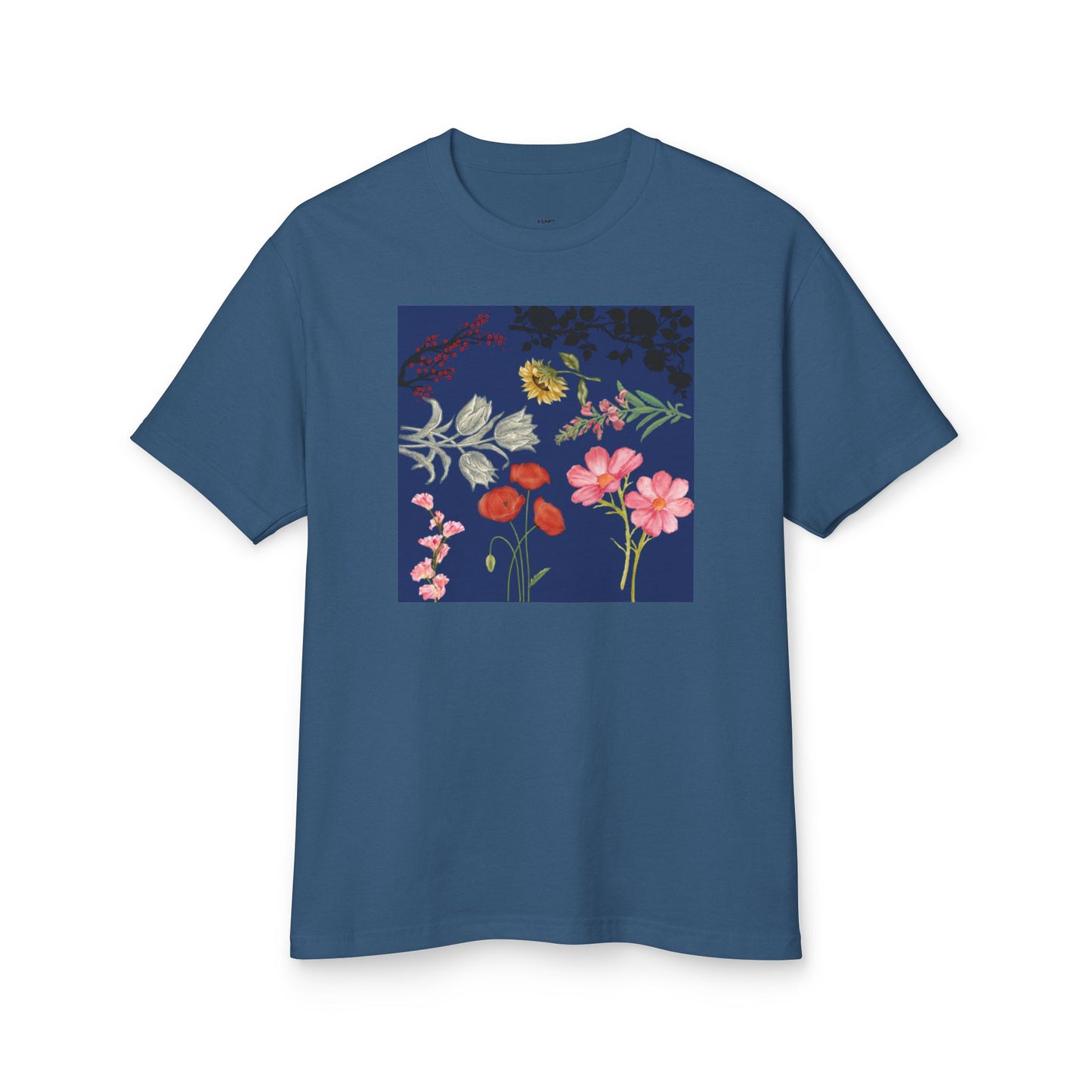 Botanical Print Cotton Tee - Perfect for Spring & Nature Lovers