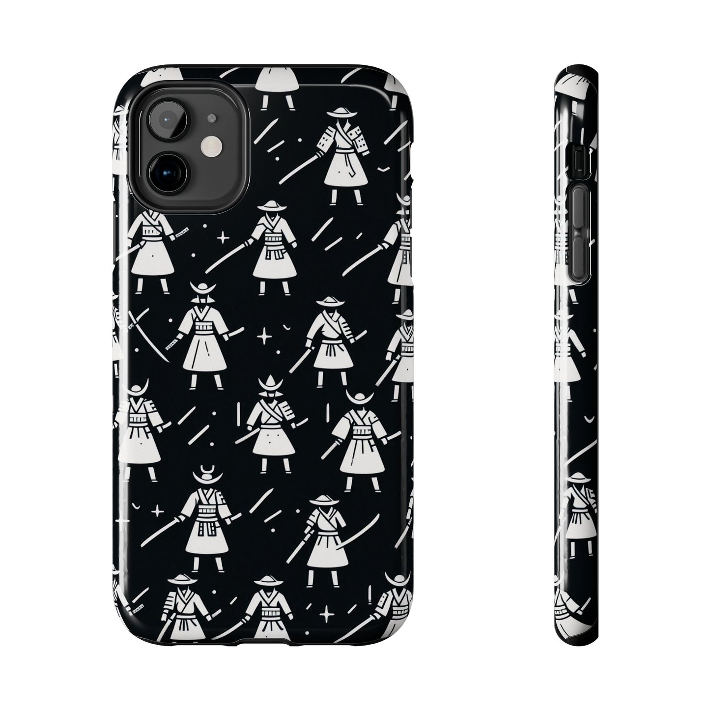 Warrior Pattern Tough Phone Cases, Durable Phone Cover, Unique Gift for Gamers, Protection from Drops, Stylish Phone Accessories