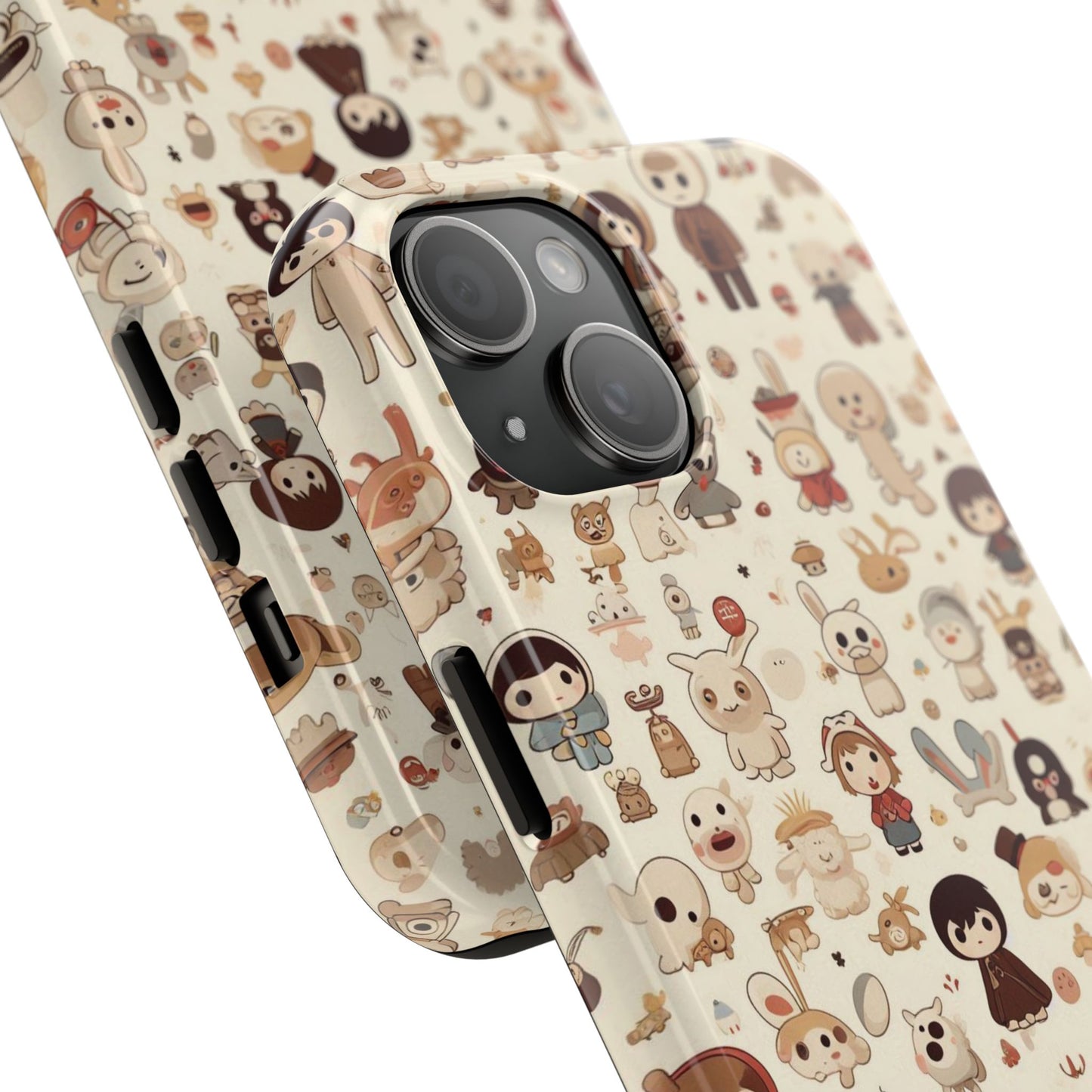 Cute Character Phone Case, Durable Phone Cover, Kawaii Phone Cases, Unique Phone Accessories, Gift for Kids and Teens