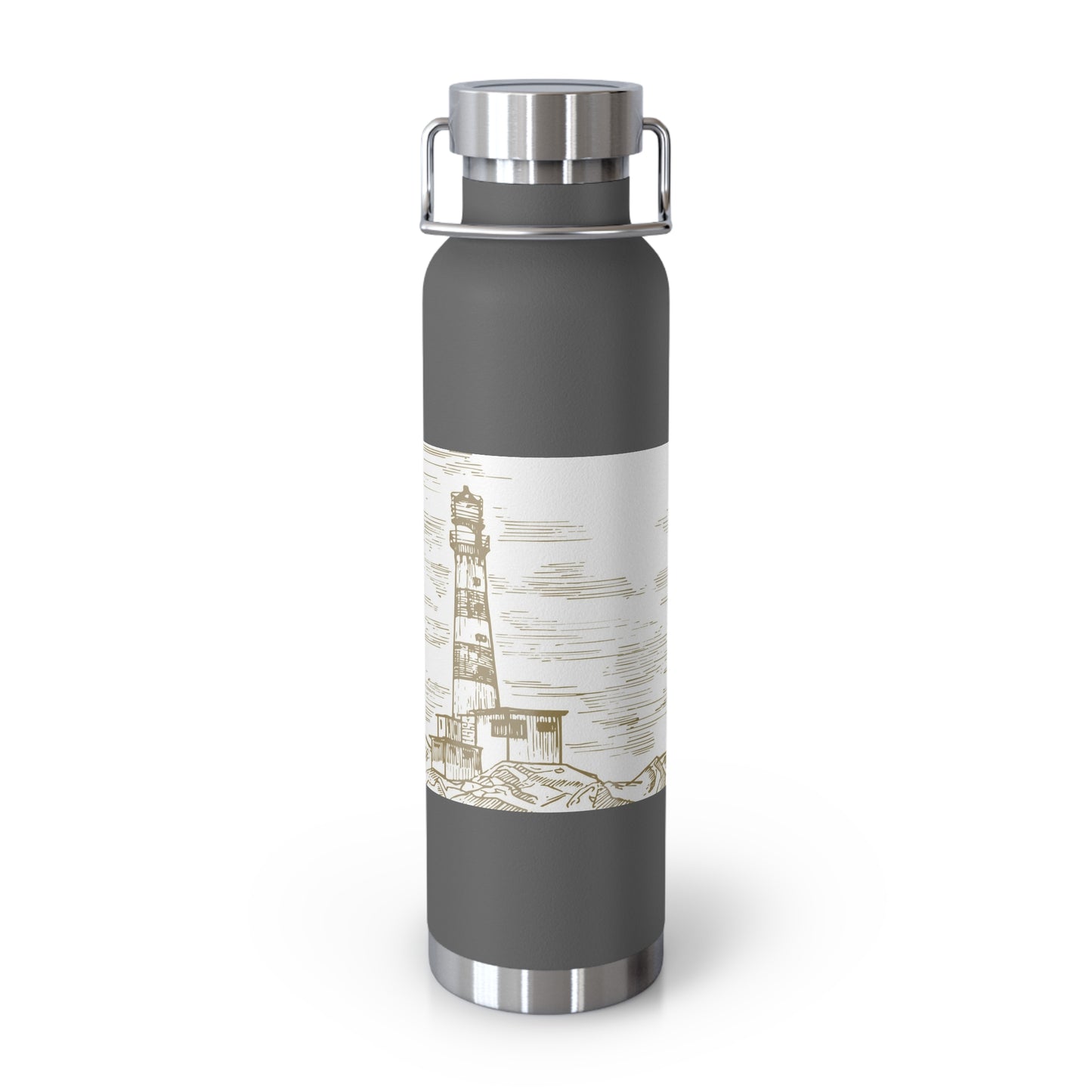 Lighthouse Insulated Water Bottle - 22oz Copper Vacuum Flask
