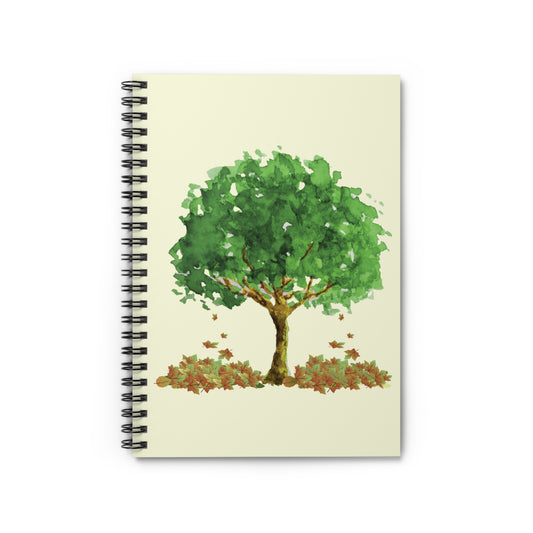 Nature-Inspired Spiral Notebook - Ruled Line, Eco-Friendly Journal, Botanical Sketchbook, Green Tree Design, Gifts for Students, [...]