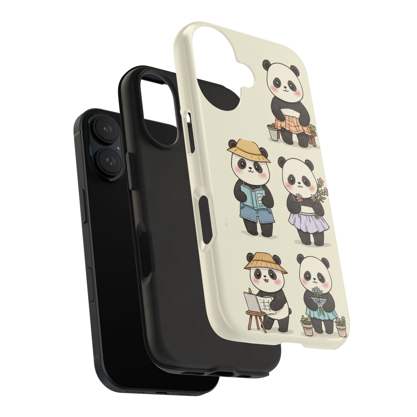 Cute Panda Tough Phone Cases | Stylish Phone Cover, Gifts for Animal Lovers, Kids Accessories, Cute Phone Protector, Fun Design