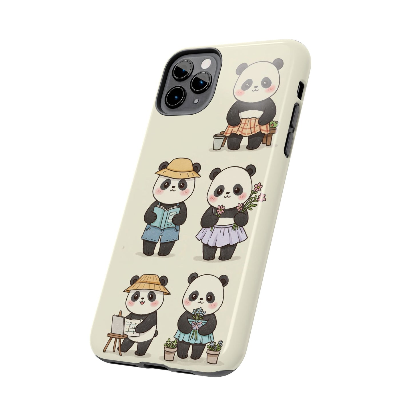 Cute Panda Tough Phone Cases | Stylish Phone Cover, Gifts for Animal Lovers, Kids Accessories, Cute Phone Protector, Fun Design