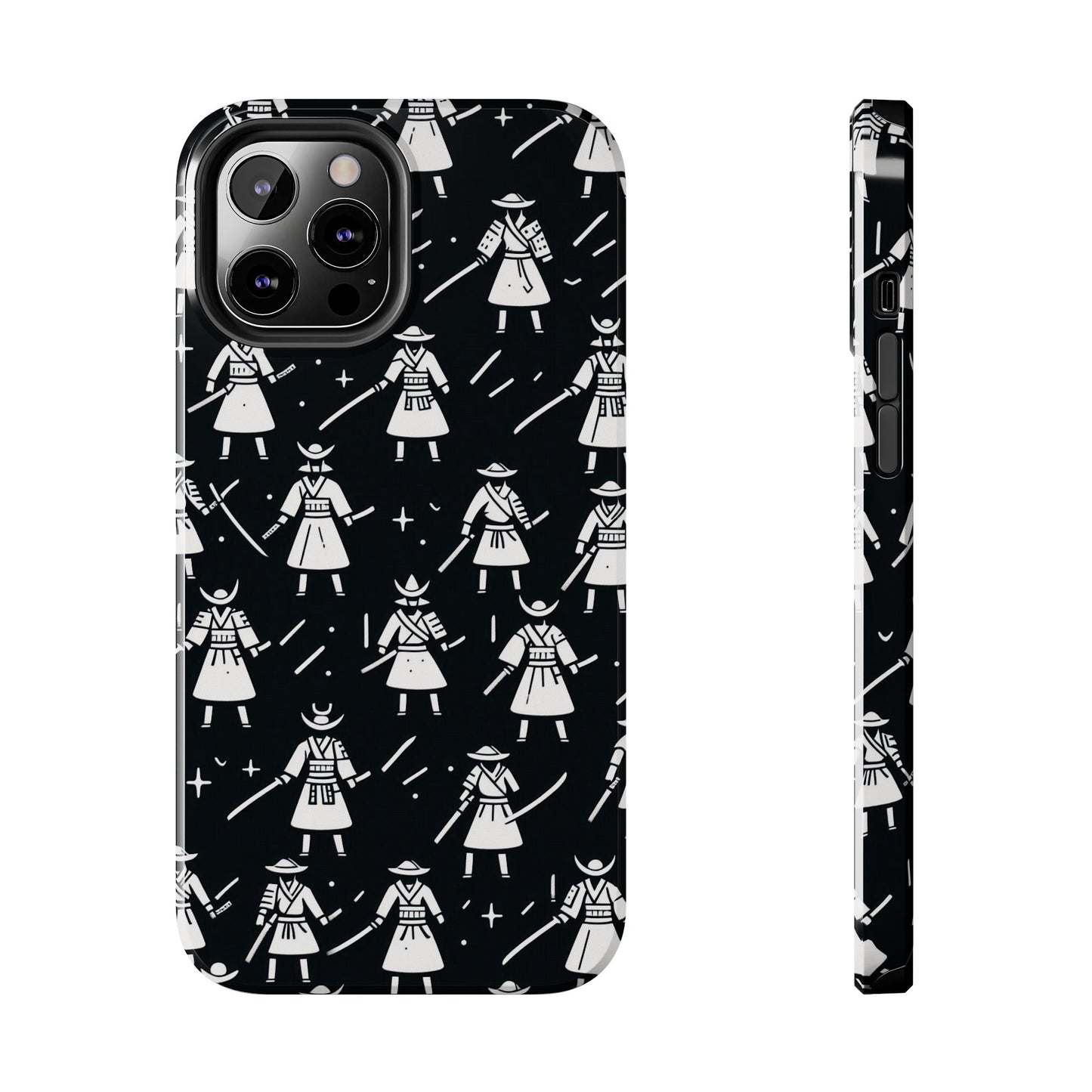Warrior Pattern Tough Phone Cases, Durable Phone Cover, Unique Gift for Gamers, Protection from Drops, Stylish Phone Accessories