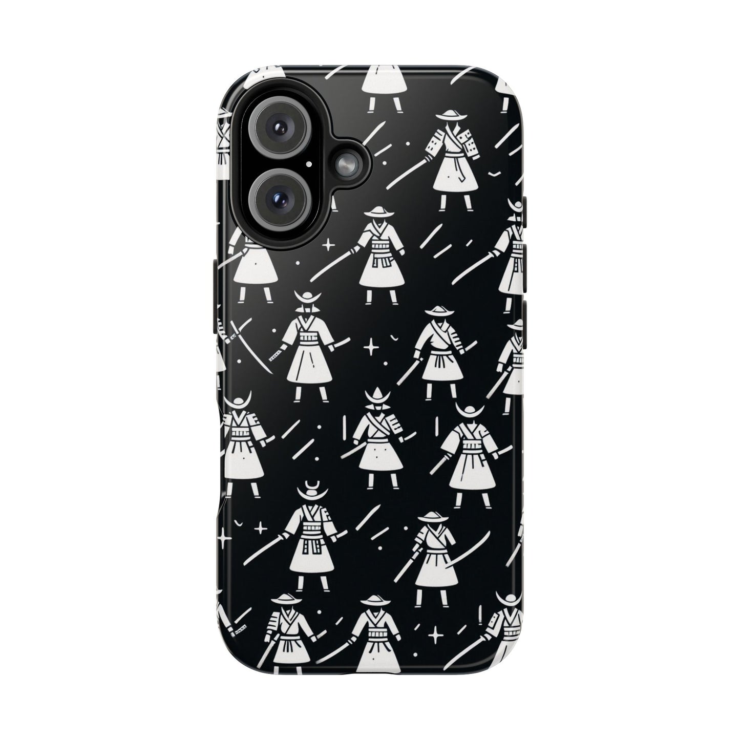 Warrior Pattern Tough Phone Cases, Durable Phone Cover, Unique Gift for Gamers, Protection from Drops, Stylish Phone Accessories