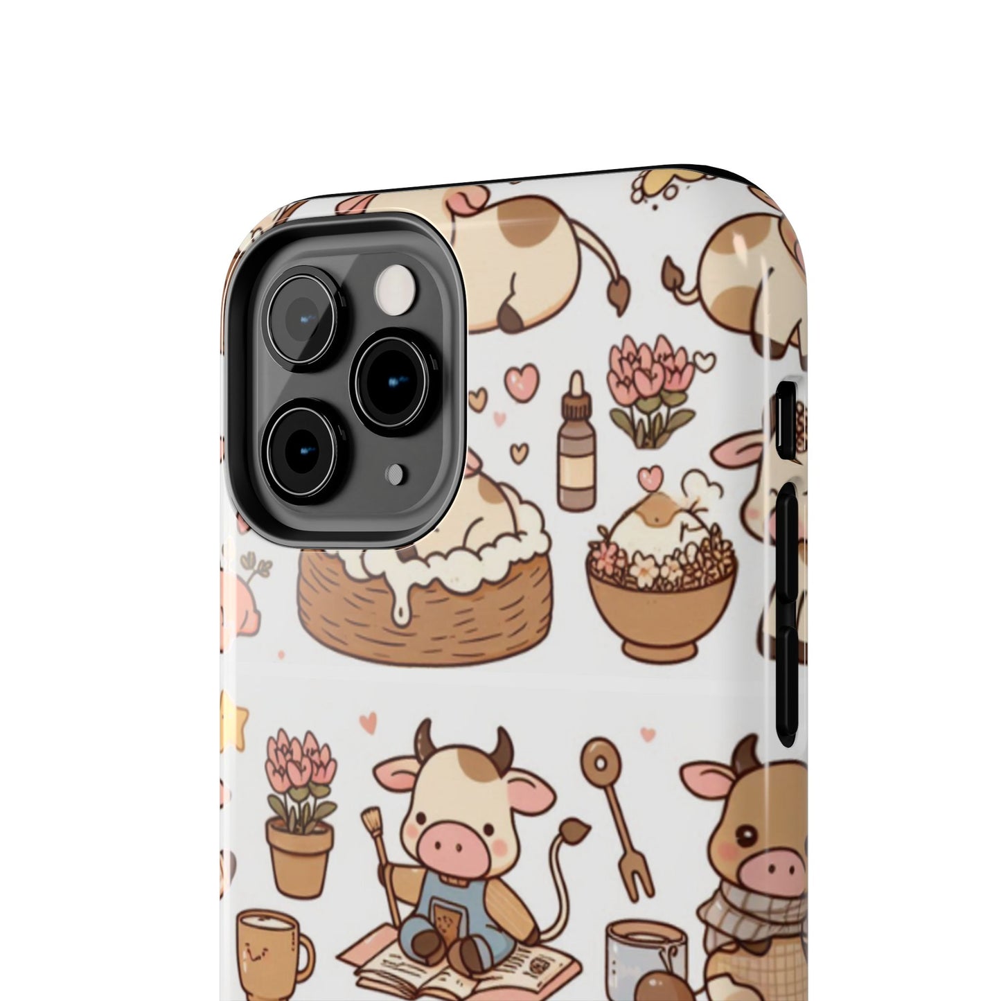 Cute Cow Phone Case, Tough Cow Themed Case, Animal Lover Gift, Durable Phone Protector, Fun Cow Print Design, Ideal for Birthdays
