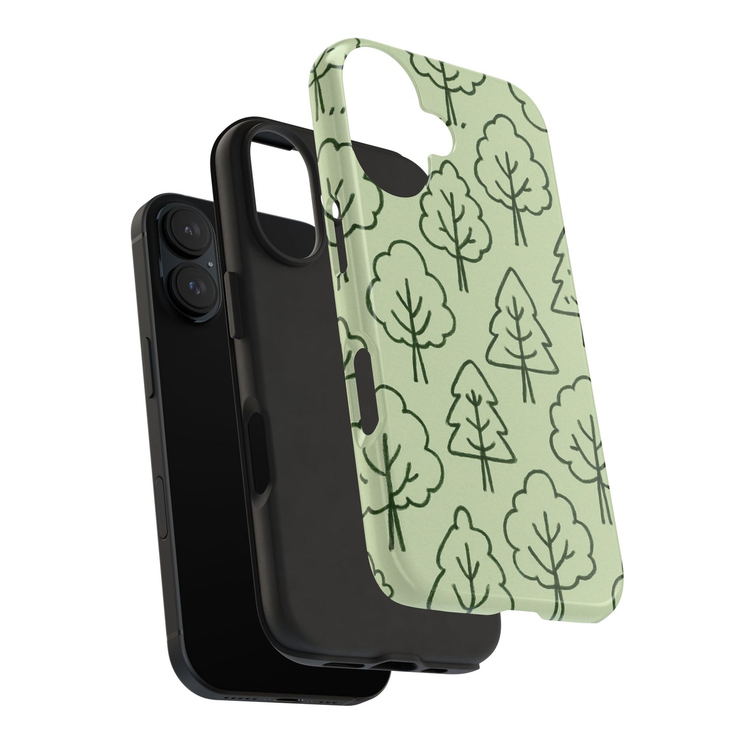 Nature-Inspired Tough Phone Cases | Forest Pattern, Eco-Friendly Design, Gift for Nature Lovers, Outdoor Enthusiasts, Phone Protection