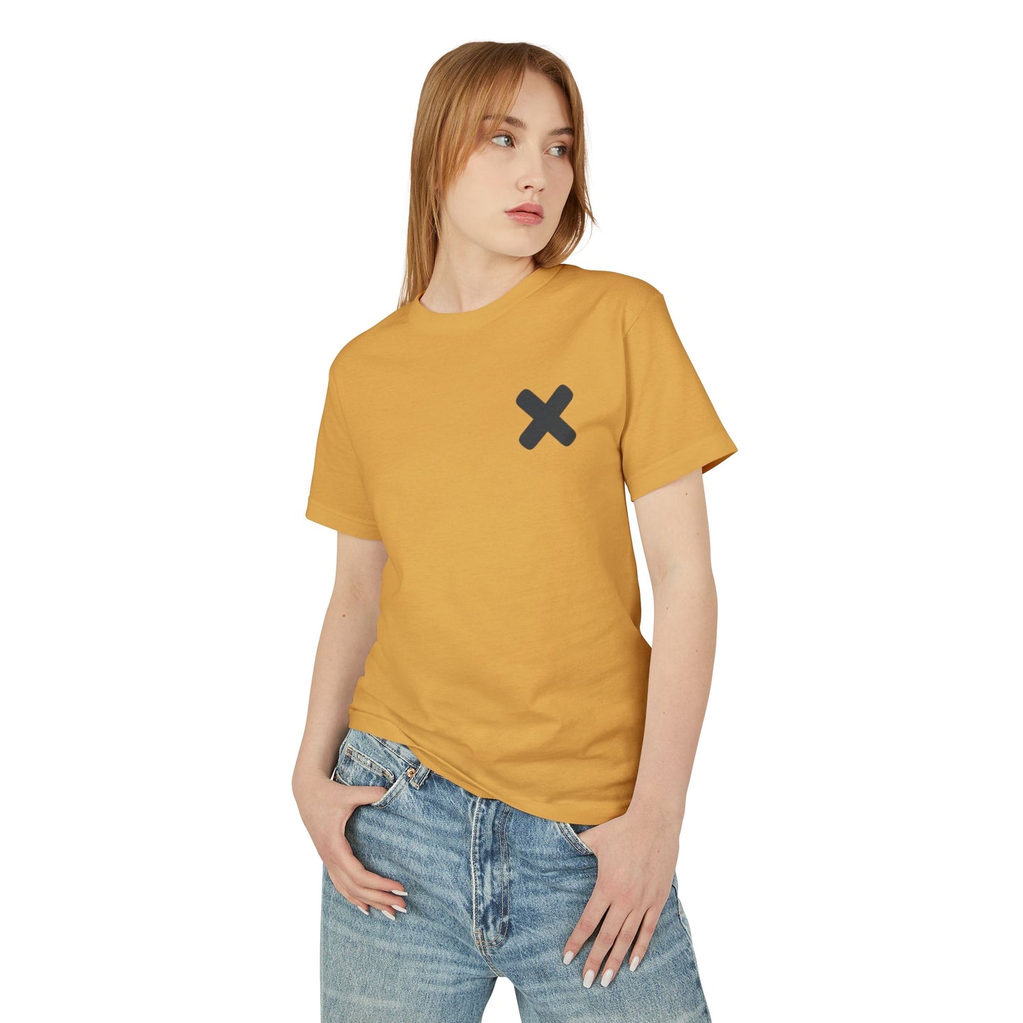 Unisex Heavyweight Cotton Tee with Minimalist Design