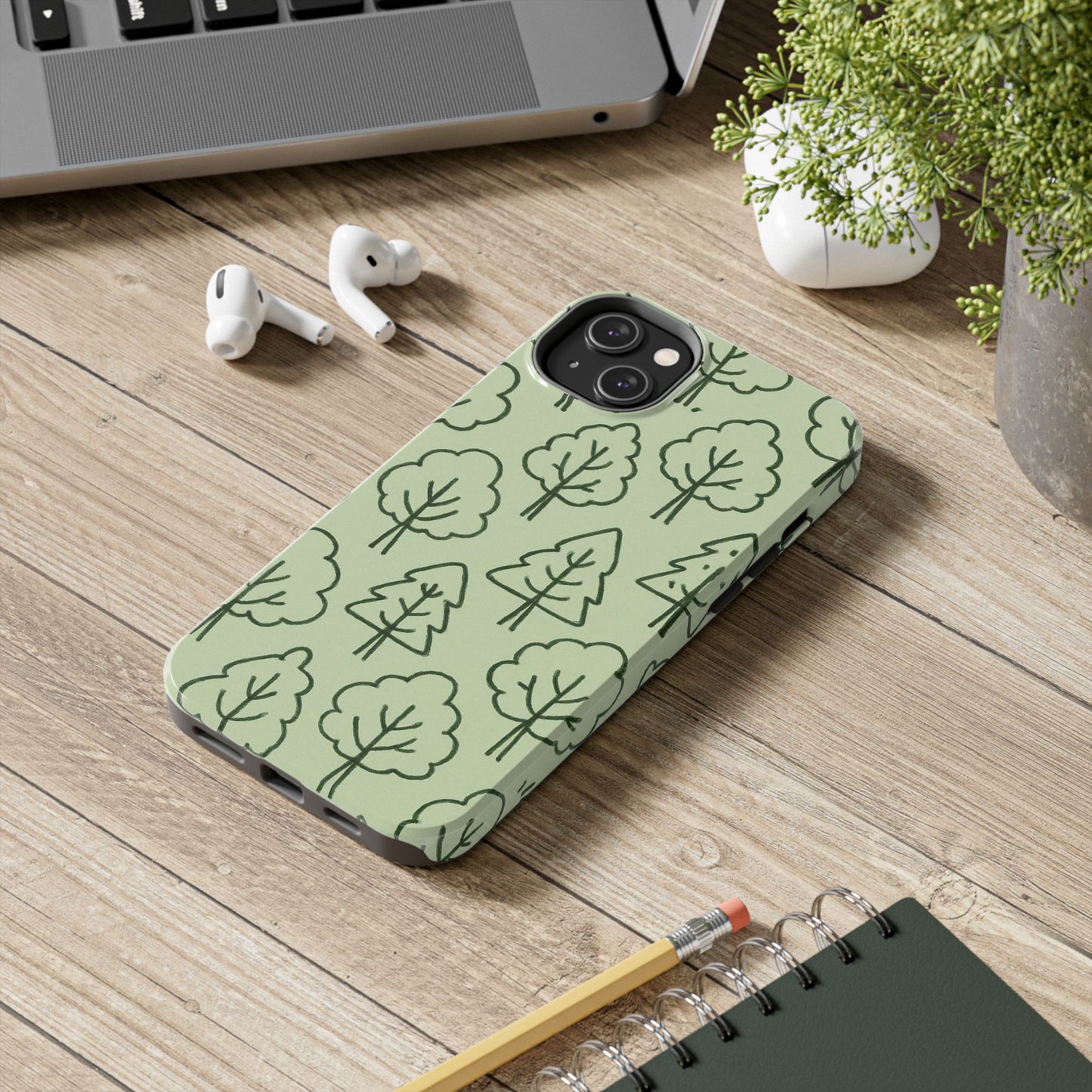 Nature-Inspired Tough Phone Cases | Forest Pattern, Eco-Friendly Design, Gift for Nature Lovers, Outdoor Enthusiasts, Phone Protection