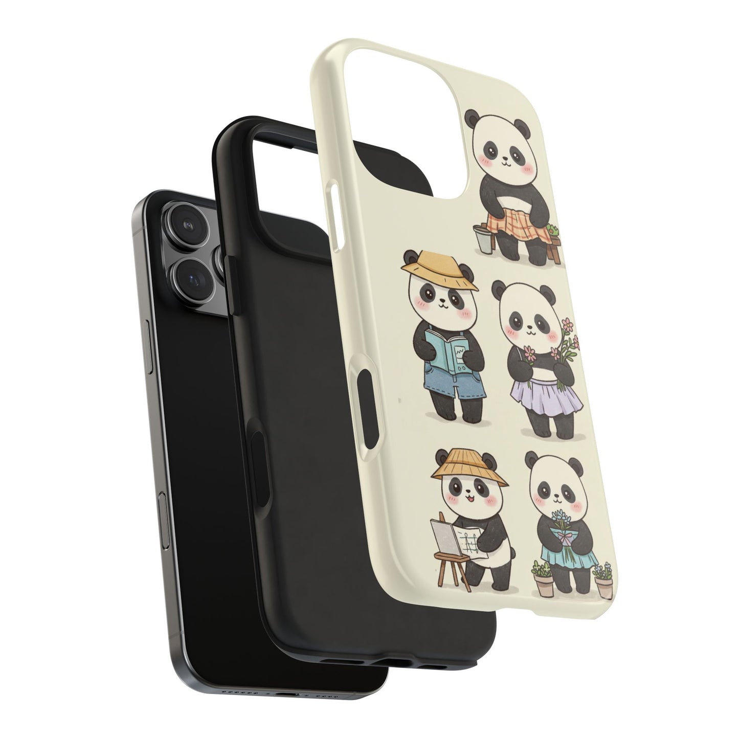 Cute Panda Tough Phone Cases | Stylish Phone Cover, Gifts for Animal Lovers, Kids Accessories, Cute Phone Protector, Fun Design