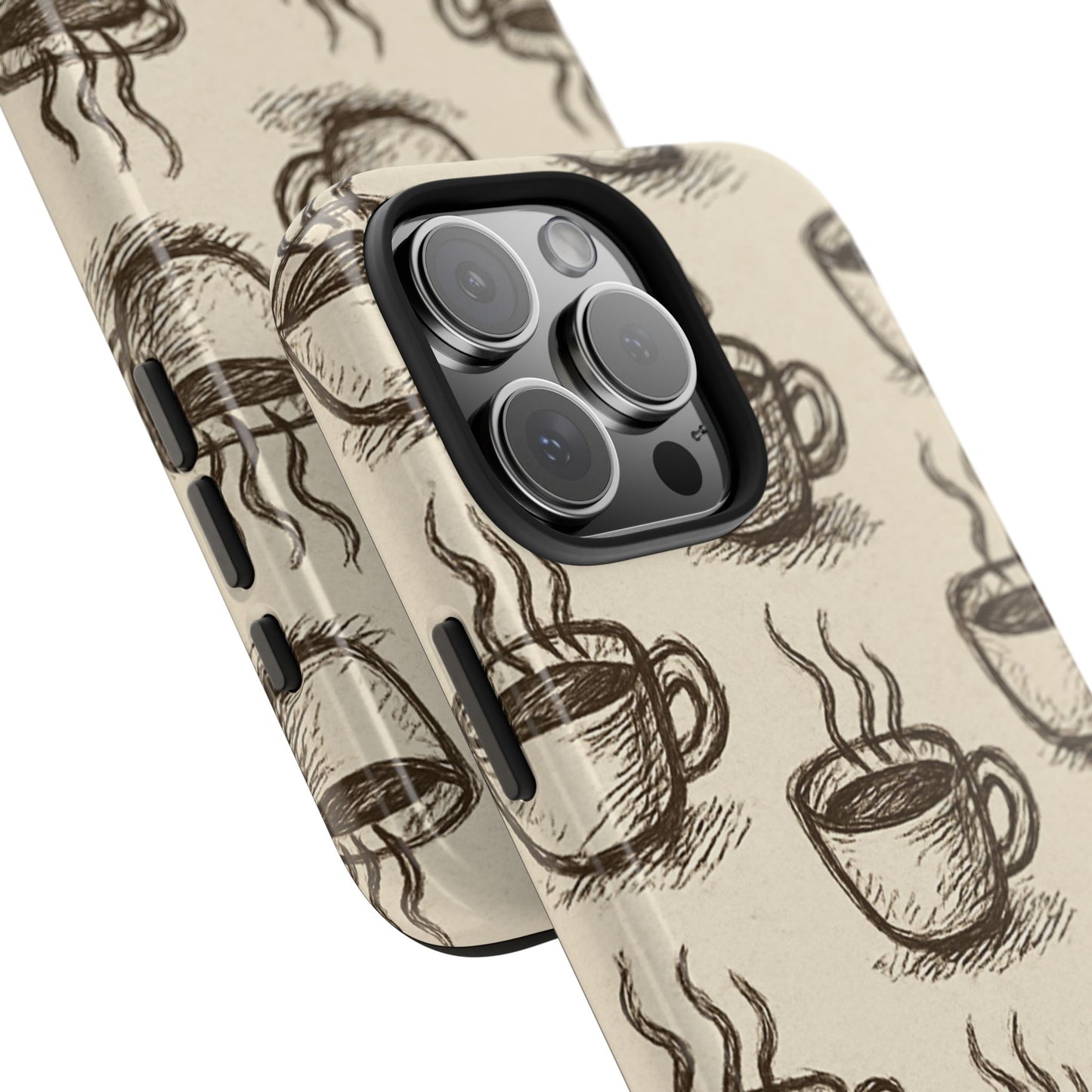 Elegant Coffee Cup Phone Cases - Stylish Tough Cases for Coffee Lovers, Gift for Tea Enthusiasts, Unique Phone Accessory