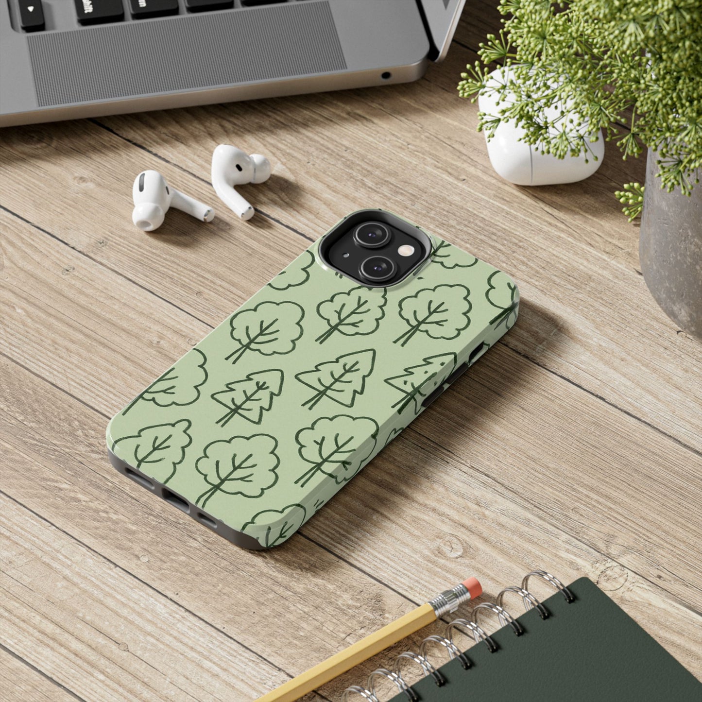 Nature-Inspired Tough Phone Cases | Forest Pattern, Eco-Friendly Design, Gift for Nature Lovers, Outdoor Enthusiasts, Phone Protection