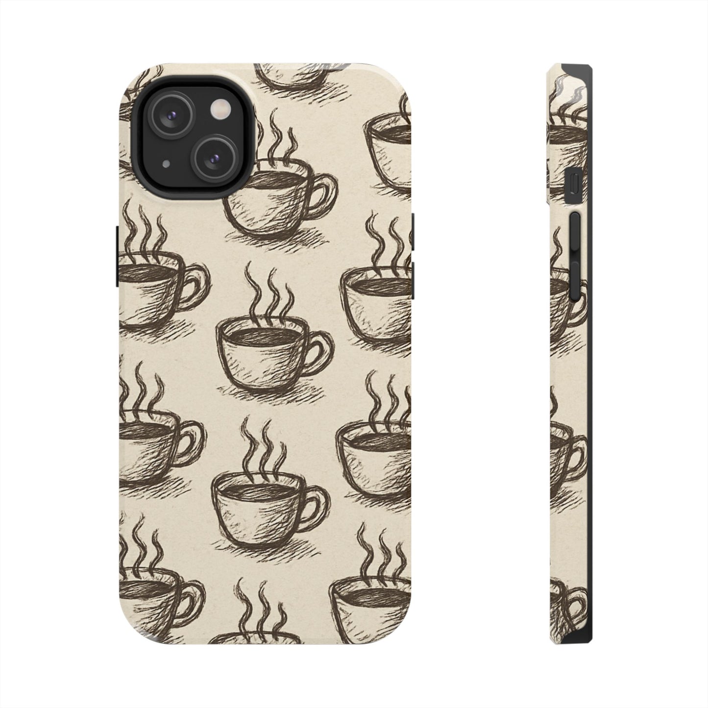 Elegant Coffee Cup Phone Cases - Stylish Tough Cases for Coffee Lovers, Gift for Tea Enthusiasts, Unique Phone Accessory