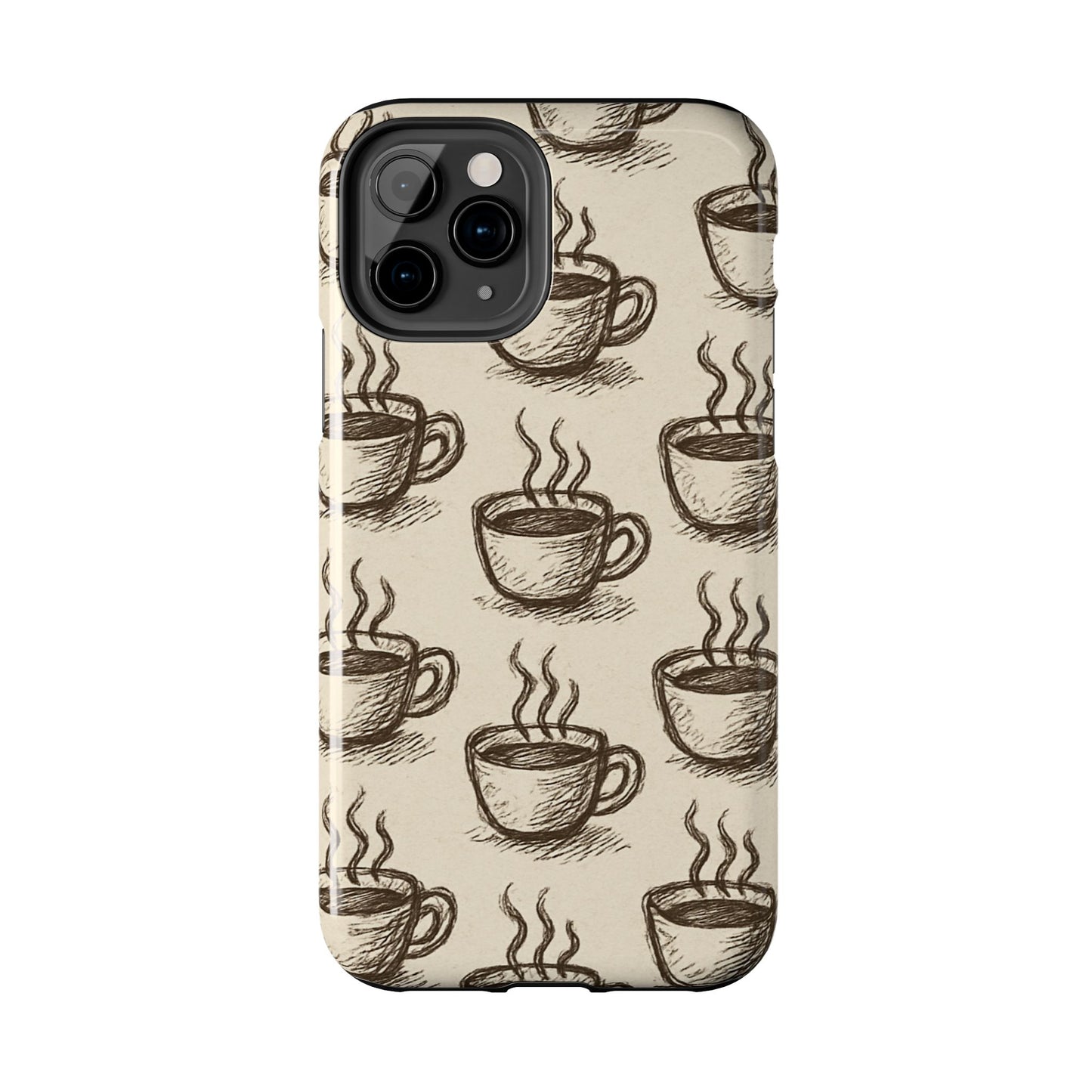 Elegant Coffee Cup Phone Cases - Stylish Tough Cases for Coffee Lovers, Gift for Tea Enthusiasts, Unique Phone Accessory