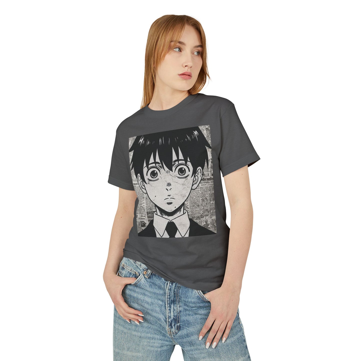 Anime Inspired Heavyweight Cotton Tee | Casual Streetwear, Gift for Fans, Graphic Tee, Comfortable Everyday Wear, Unique Style