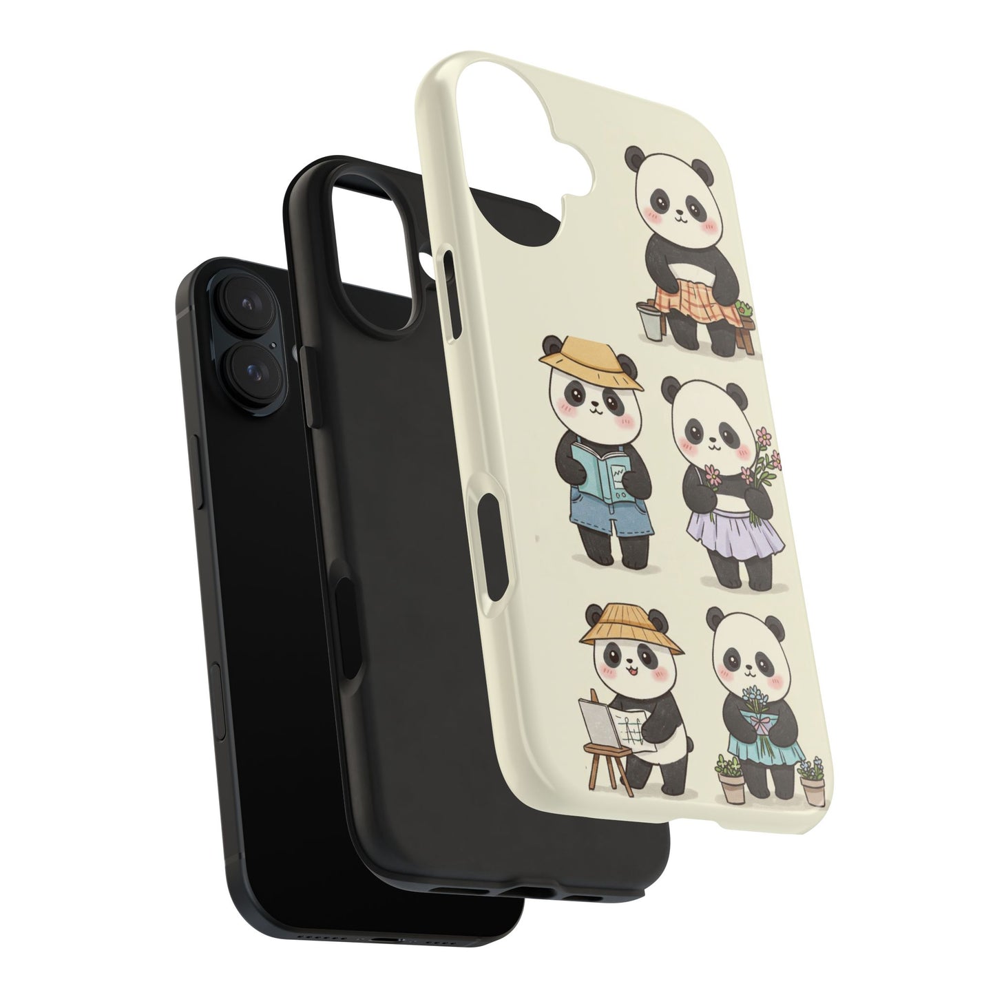 Cute Panda Tough Phone Cases | Stylish Phone Cover, Gifts for Animal Lovers, Kids Accessories, Cute Phone Protector, Fun Design