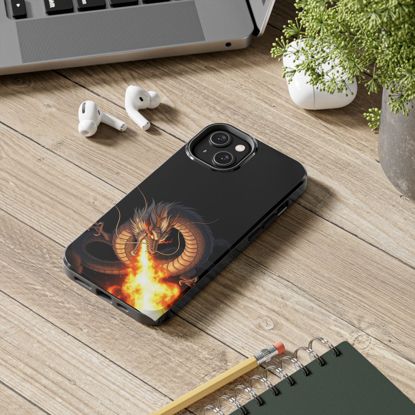 Dragon Fire Phone Case | Tough & Stylish, Perfect for Gamers, Gift for Tech Lovers, Protective Accessory, Adjustable Fit